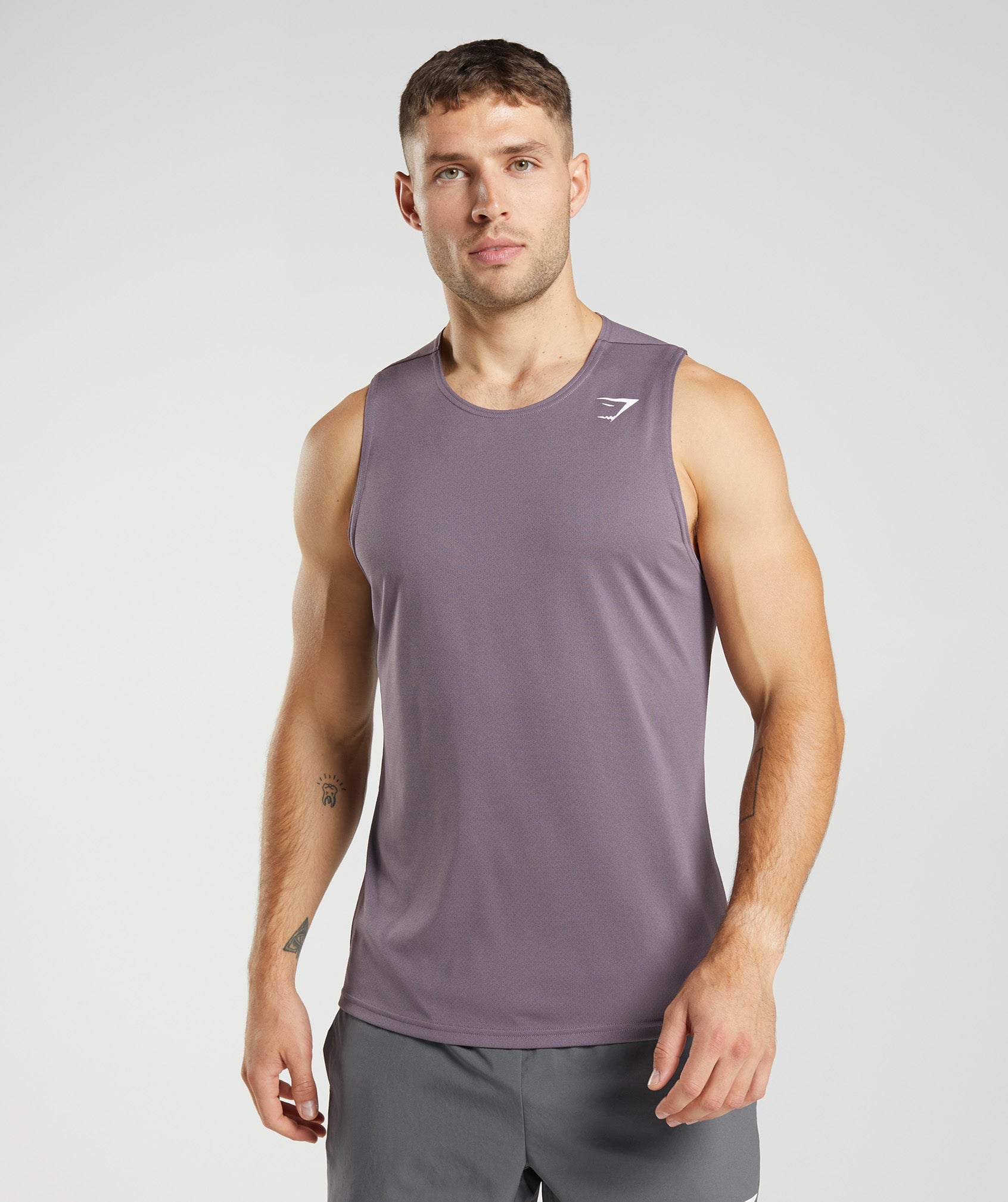 Purple Men's Gymshark Arrival Tanks | ULFRBJ-573