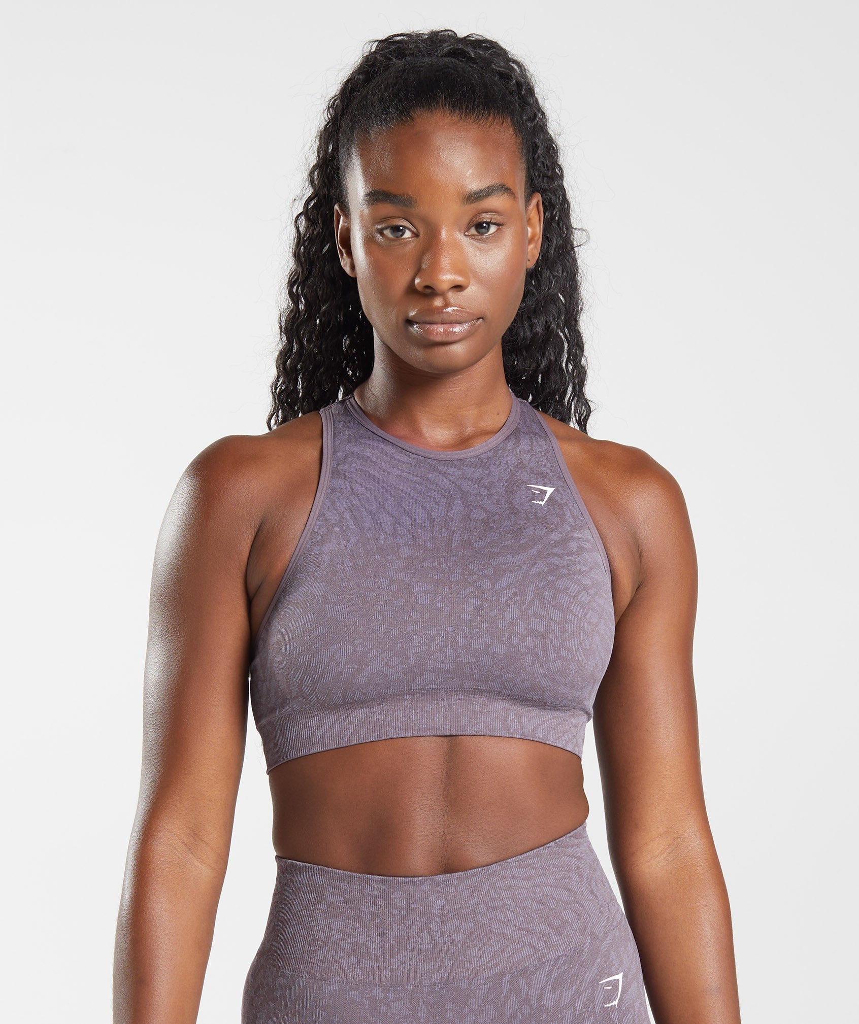 Purple Women's Gymshark Adapt Animal Seamless Sports Bra | HIMVGC-065