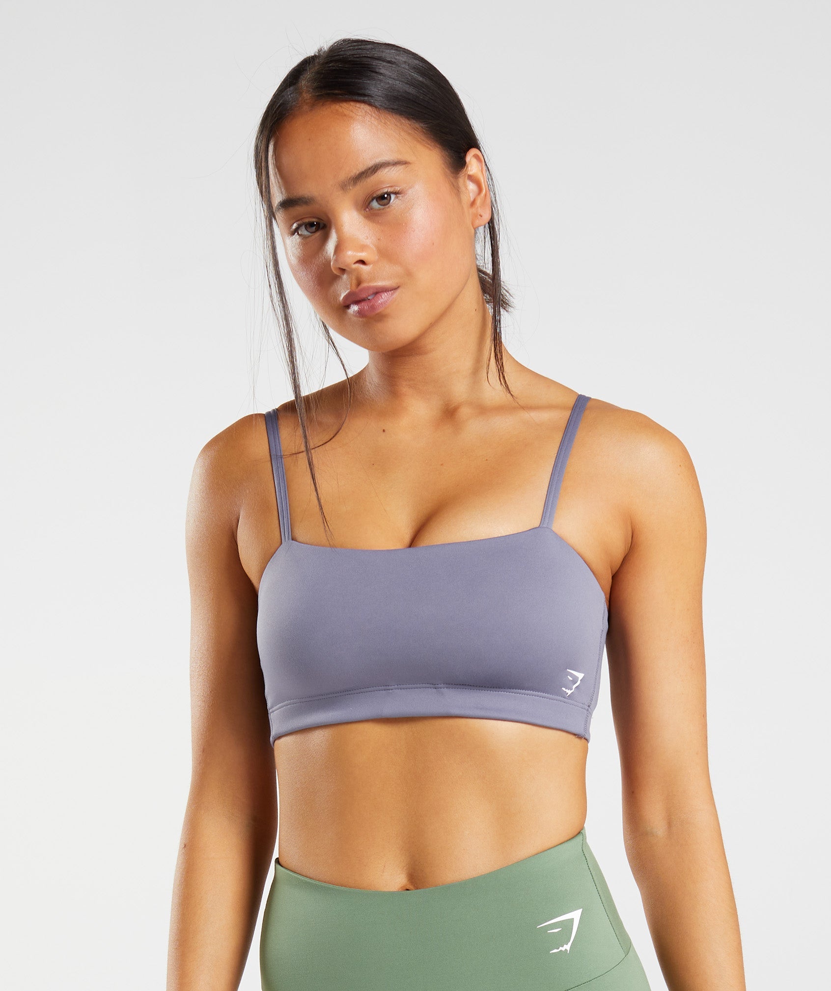 Purple Women's Gymshark Bandeau Sports Bra | VDRZTY-756