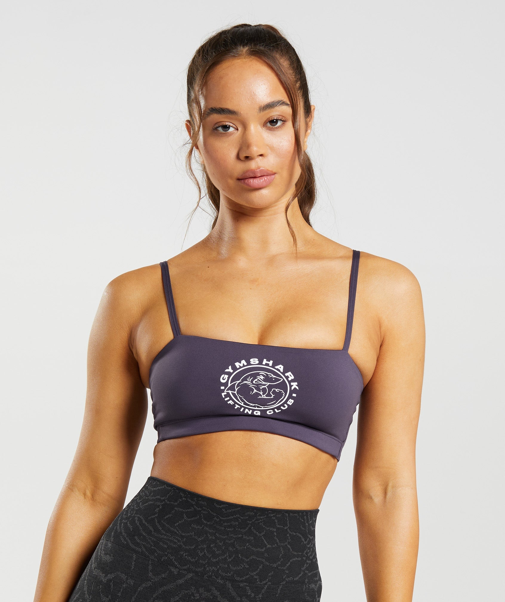 Purple Women's Gymshark Legacy Sports Bra | VANZFT-825