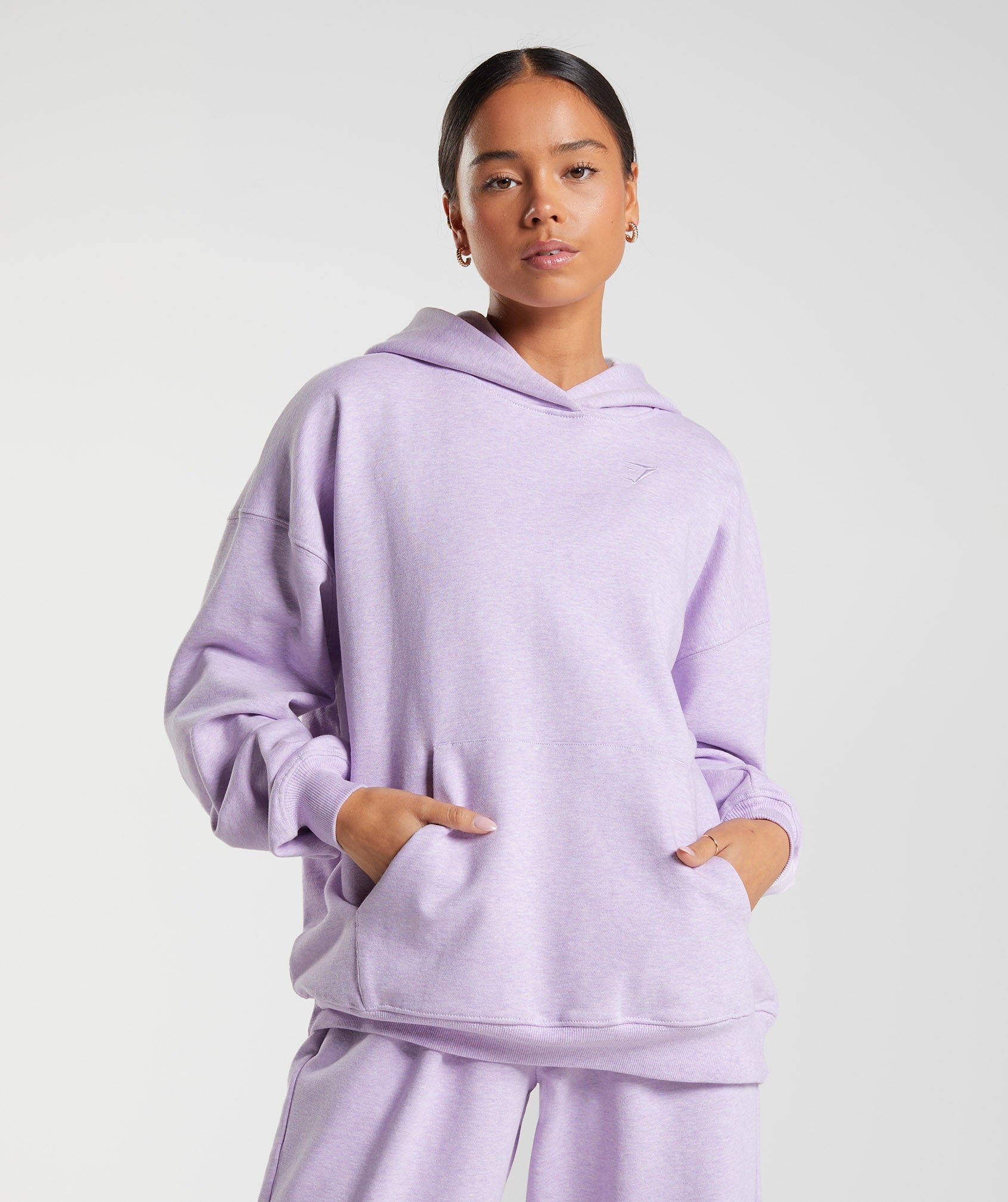 Purple Women's Gymshark Rest Day Sweats Hoodie | MUKTCB-982