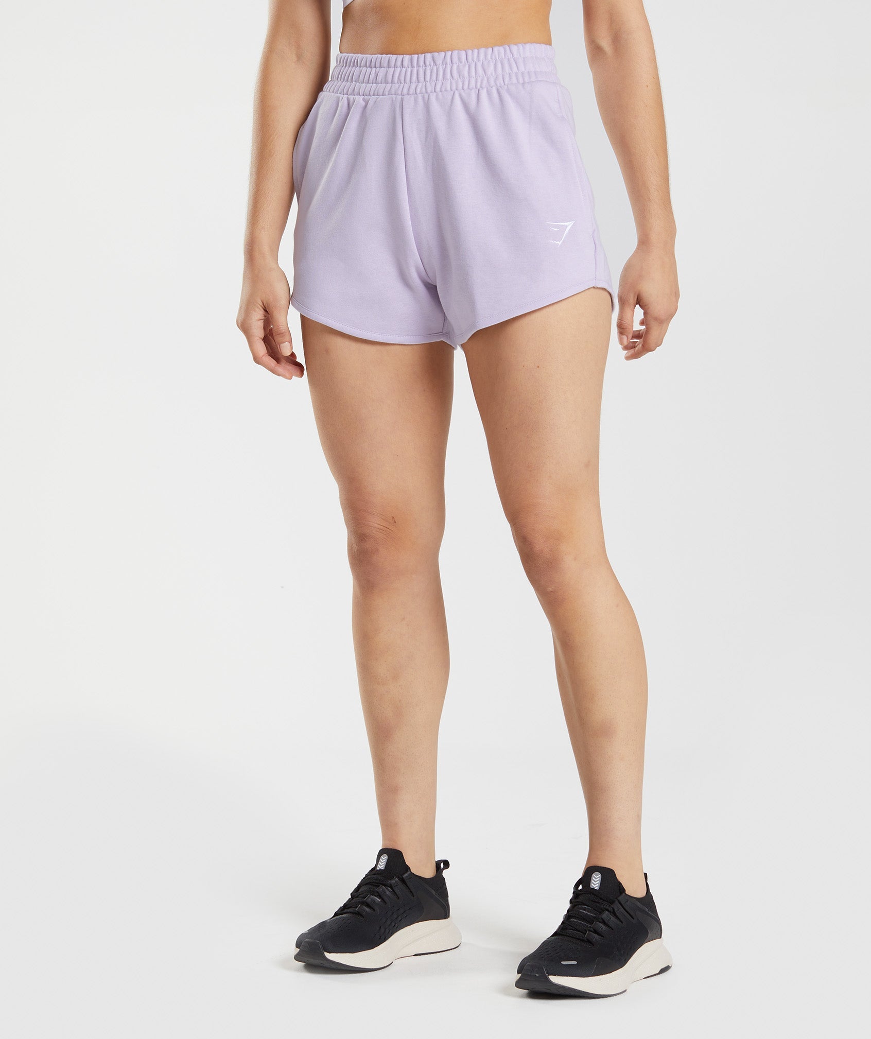 Purple Women's Gymshark Training Sweat Shorts | OYCGXU-546