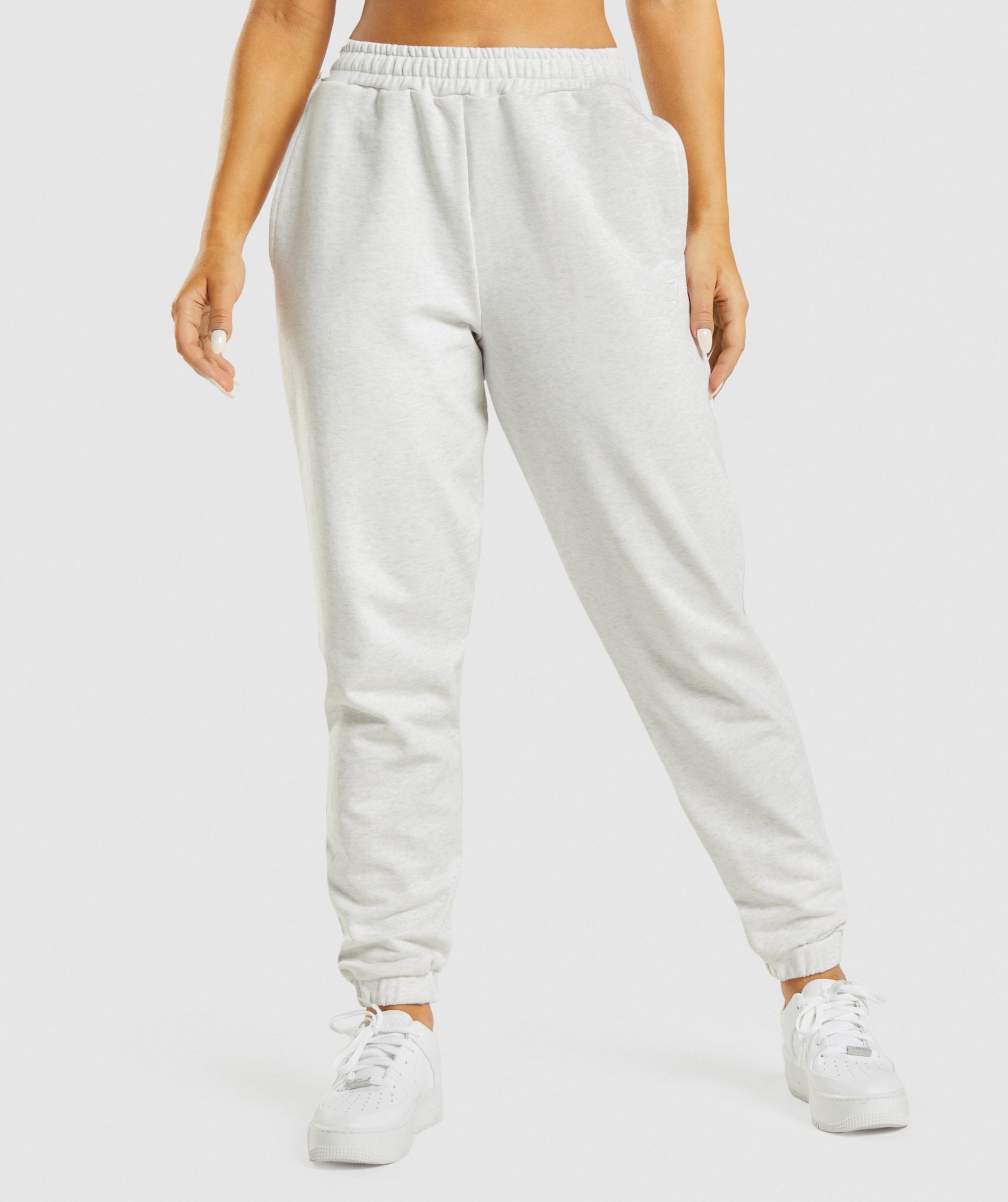 White Women's Gymshark Rest Day Sweats Jogger | HWUYIF-456