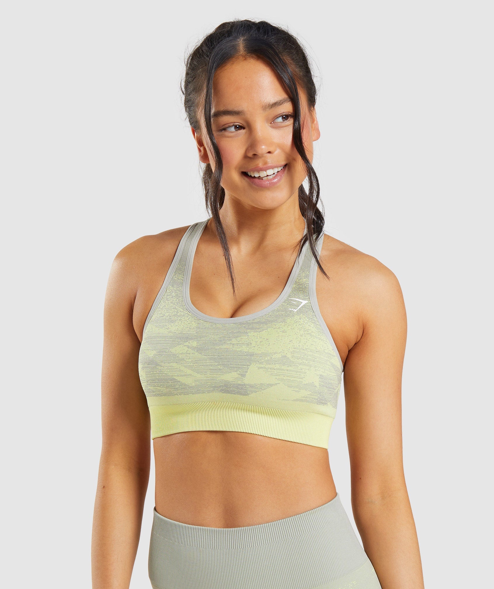 Yellow Women's Gymshark Adapt Ombre Seamless Sports Bra | GVOLDZ-164