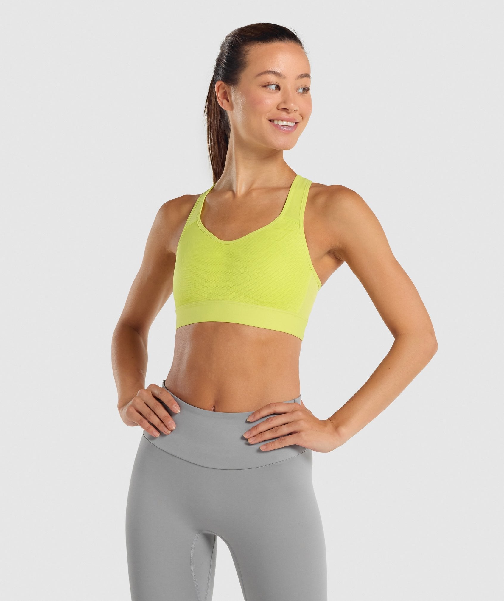 Yellow Women's Gymshark Lightweight High Support Sports Bra | GMQDYP-509