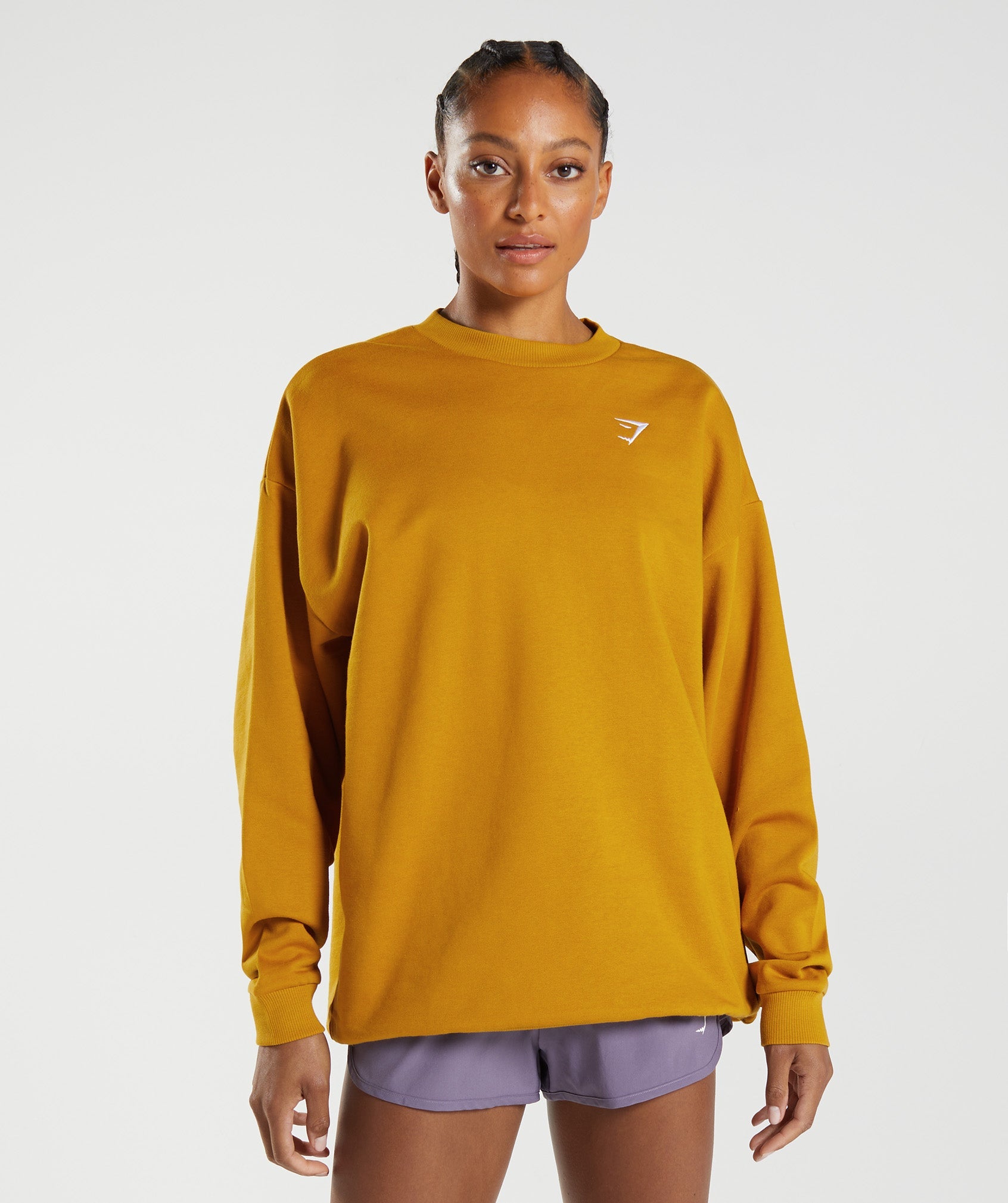 Yellow Women's Gymshark Training Oversized Sweatshirts | EZGVPX-765