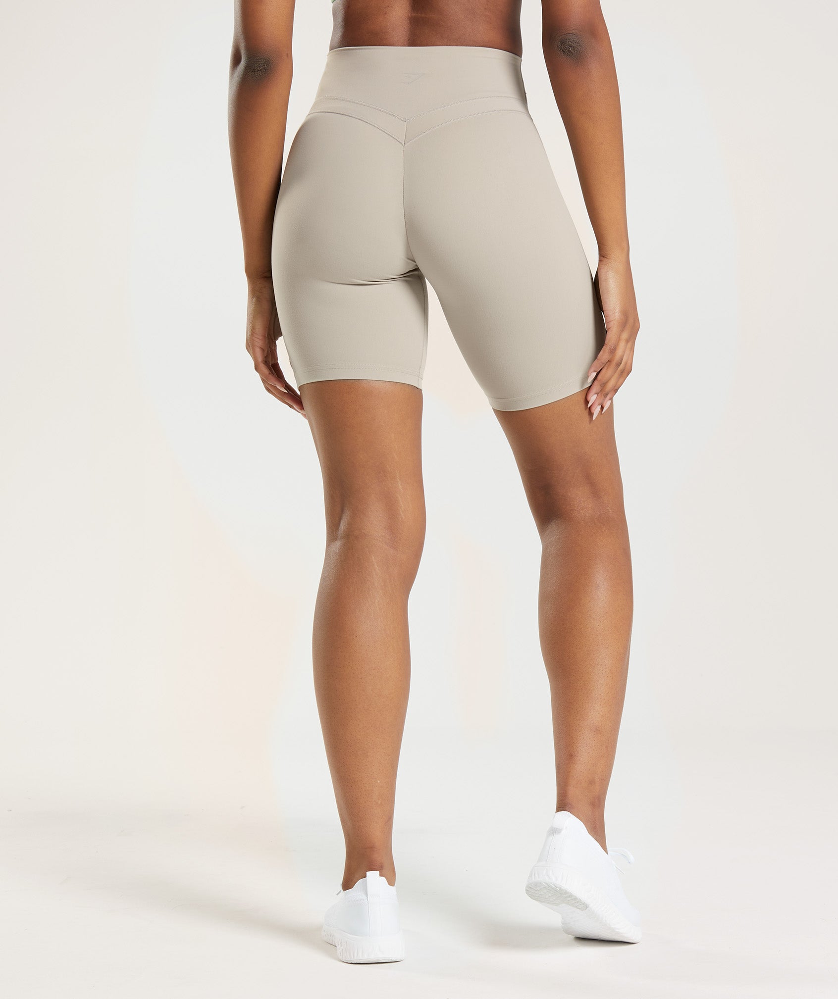 Beige Women's Gymshark Whitney Cycling Shorts | IEPSZC-524