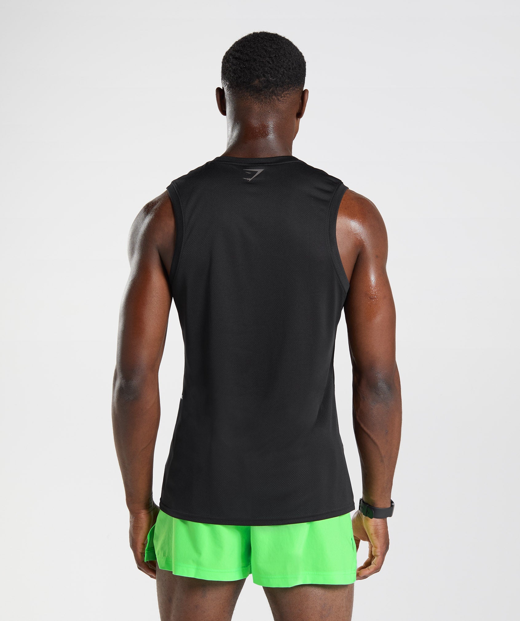 Black / Black Men's Gymshark Sport Tanks | AGDLSE-348