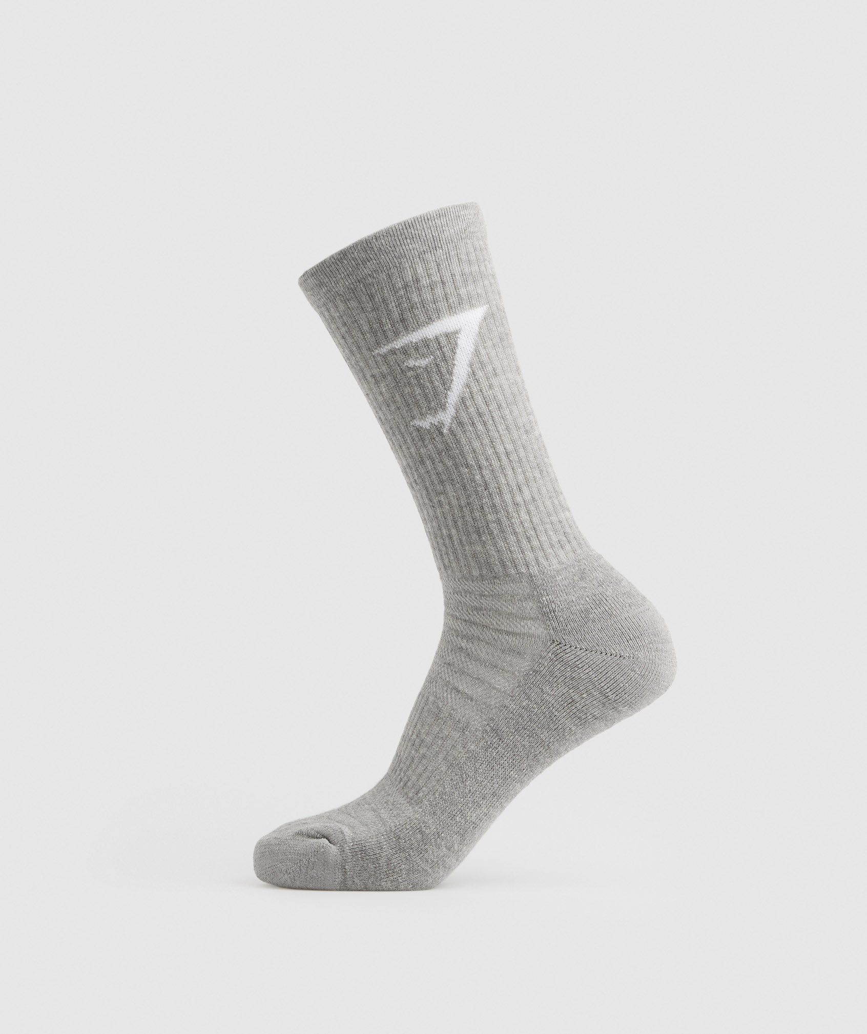 Black / Light Grey / Green Men's Gymshark Crew 3pk Socks | OVDFGE-091