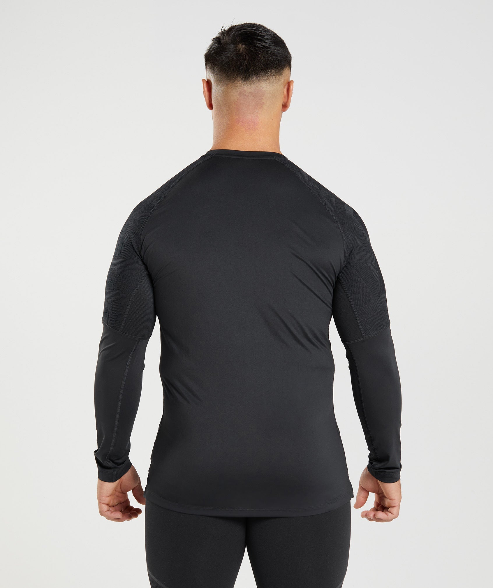 Black Men's Gymshark 315 Long Sleeve T Shirts | IKWMZP-742