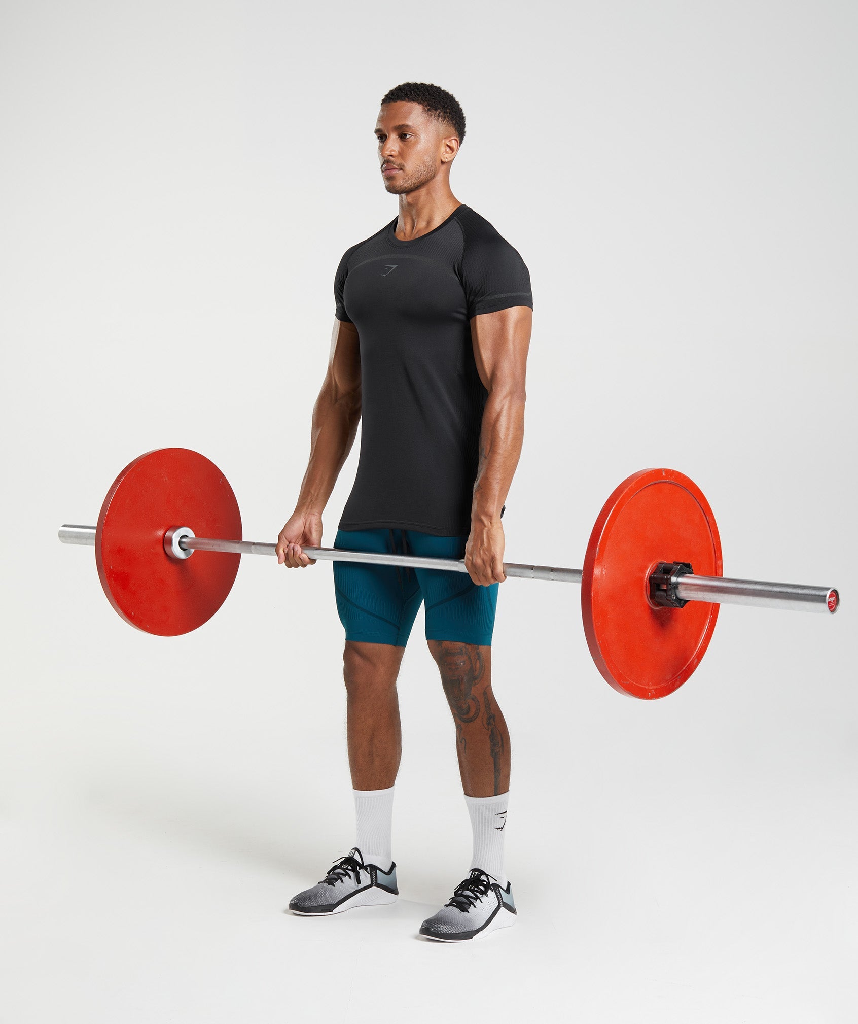 Black Men's Gymshark 315 Seamless T Shirts | FSLHWJ-135