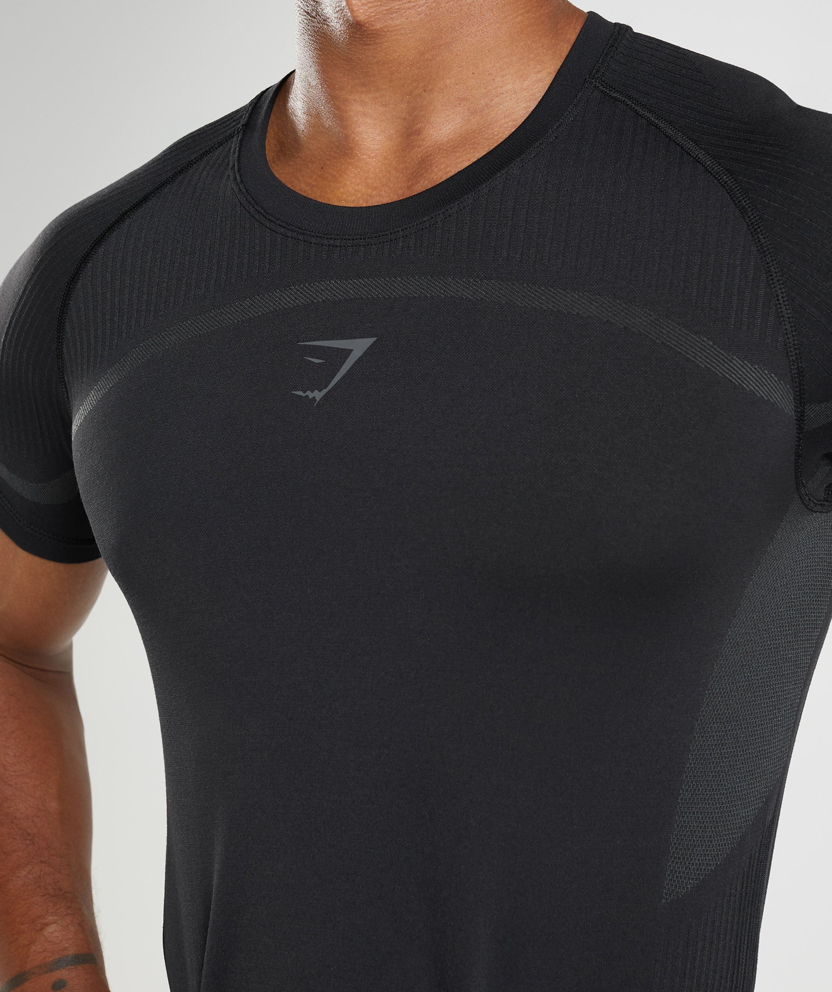 Black Men's Gymshark 315 Seamless T Shirts | FSLHWJ-135