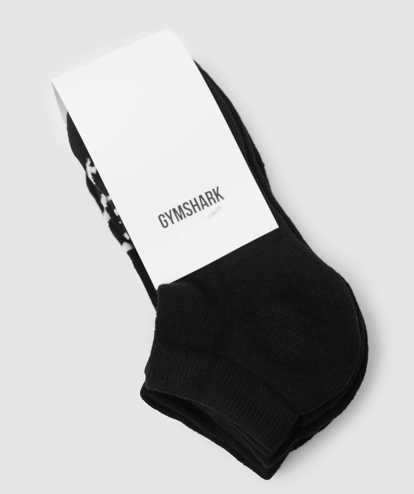 Black Men's Gymshark Ankle 3pk Socks | VASGKZ-249