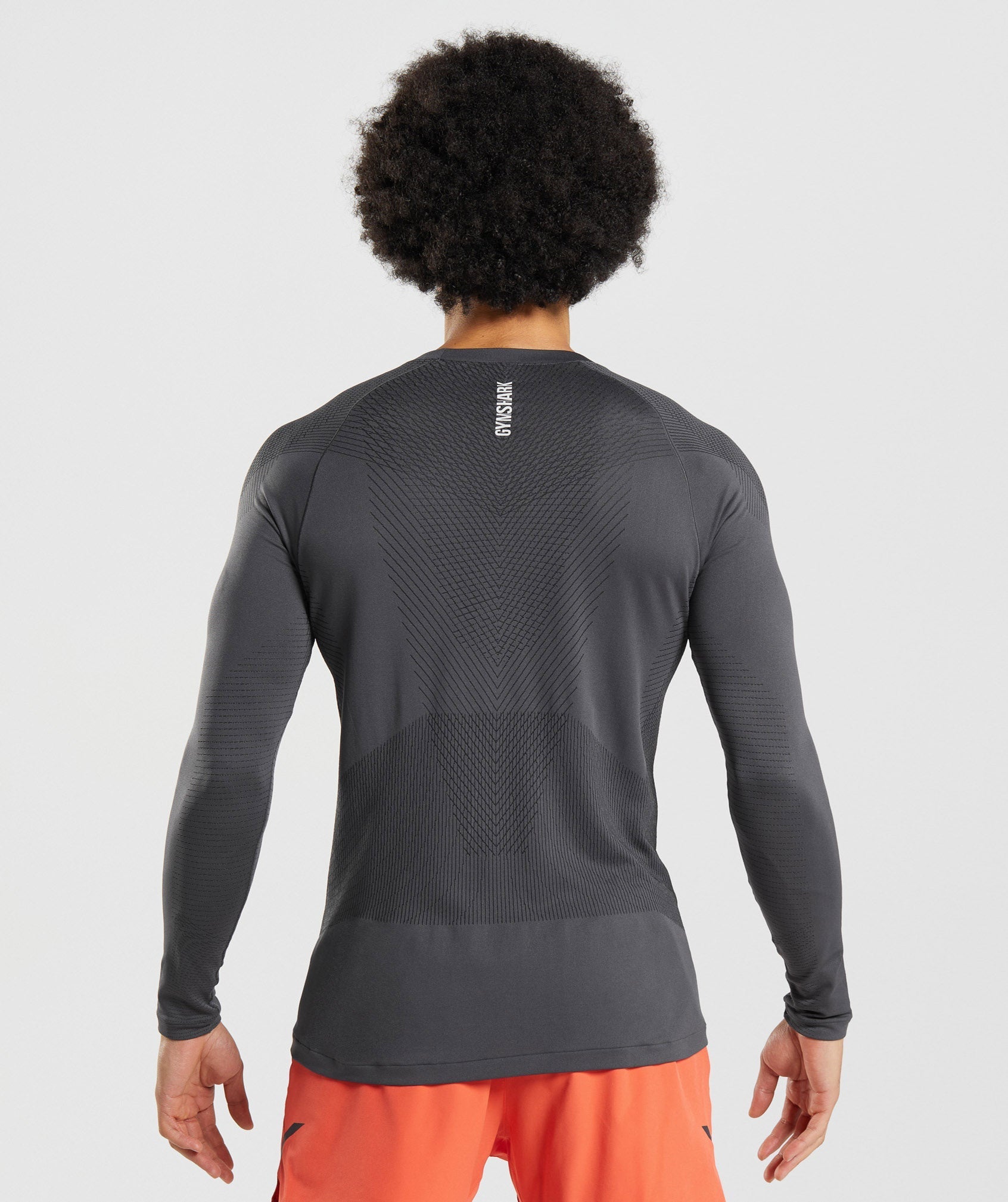 Black Men's Gymshark Apex Seamless Long Sleeve T Shirts | ALCFUO-264