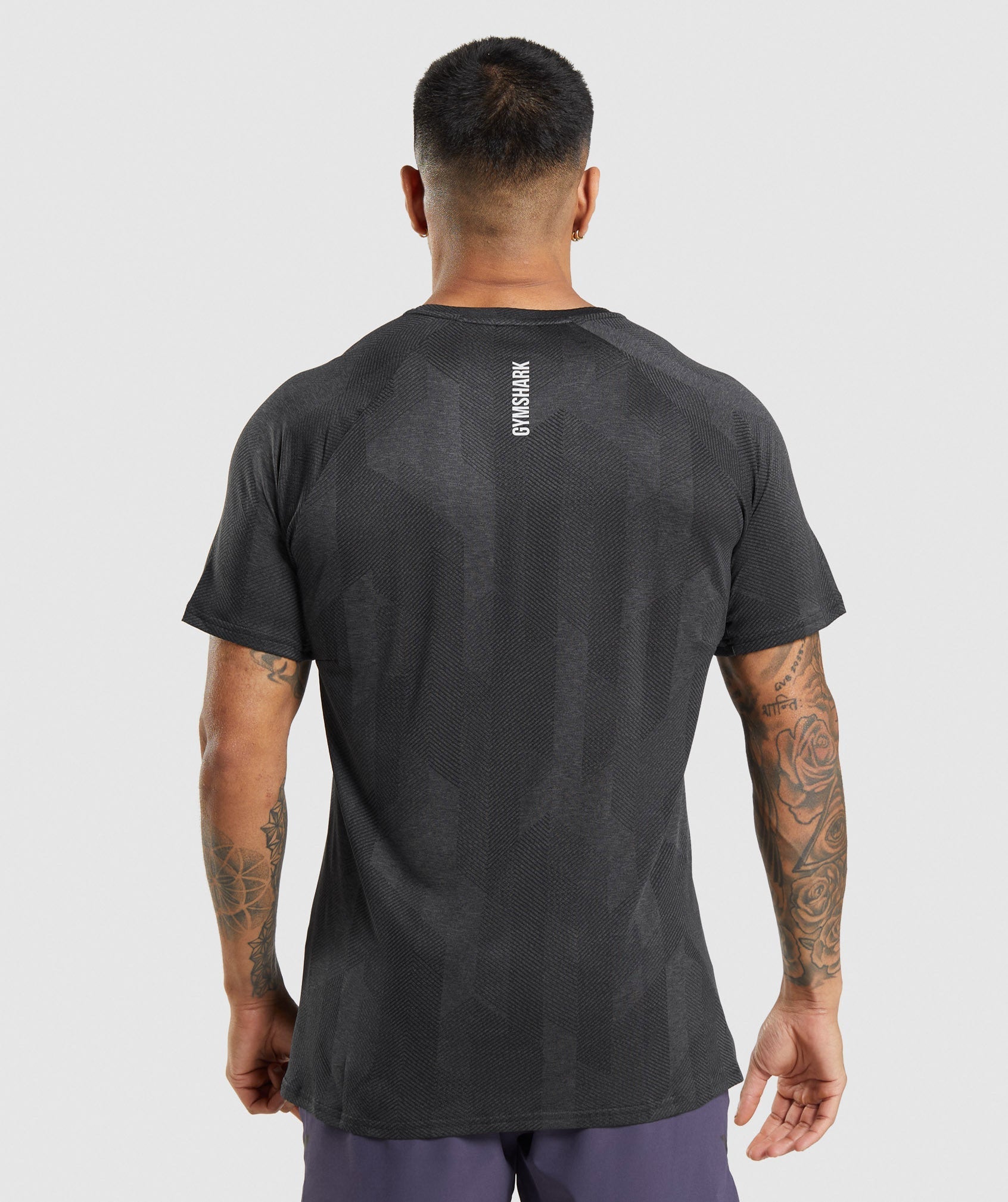 Black Men's Gymshark Apex T Shirts | DZWAOQ-198