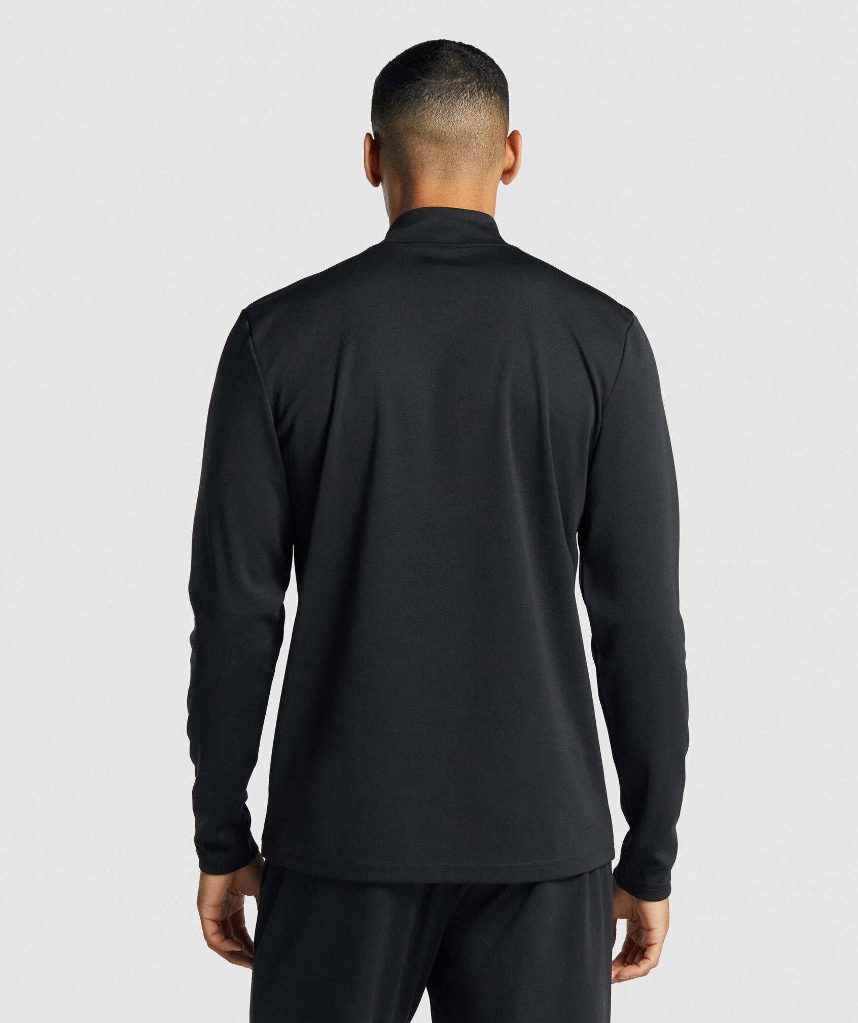 Black Men's Gymshark Arrival 1/4 Zip Pullover Sweatshirts | JLVNCT-408