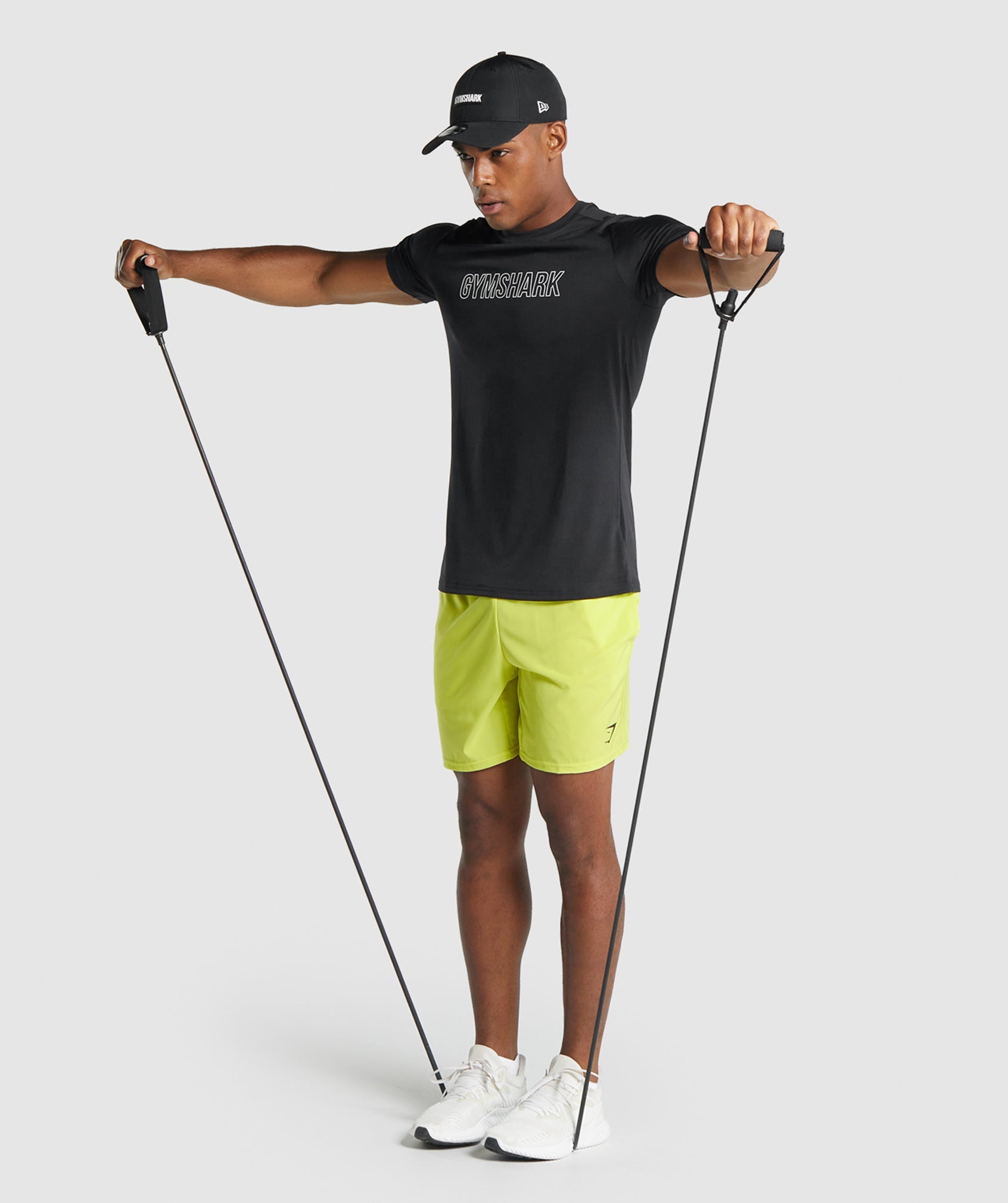 Black Men's Gymshark Arrival Graphic T Shirts | WGISLZ-580