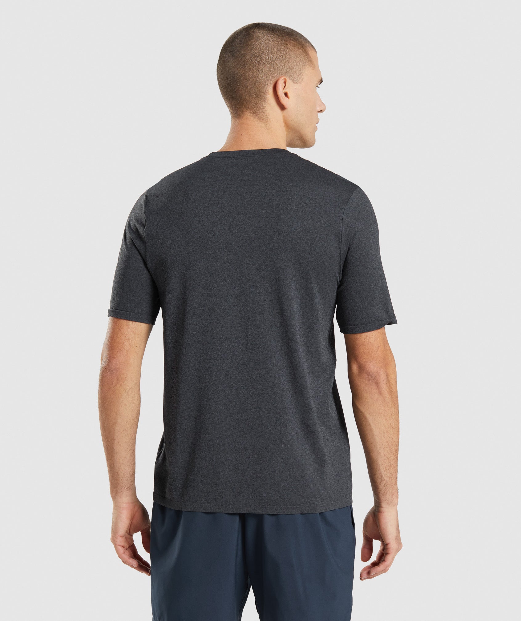 Black Men's Gymshark Arrival Seamless T Shirts | MIAZRP-164