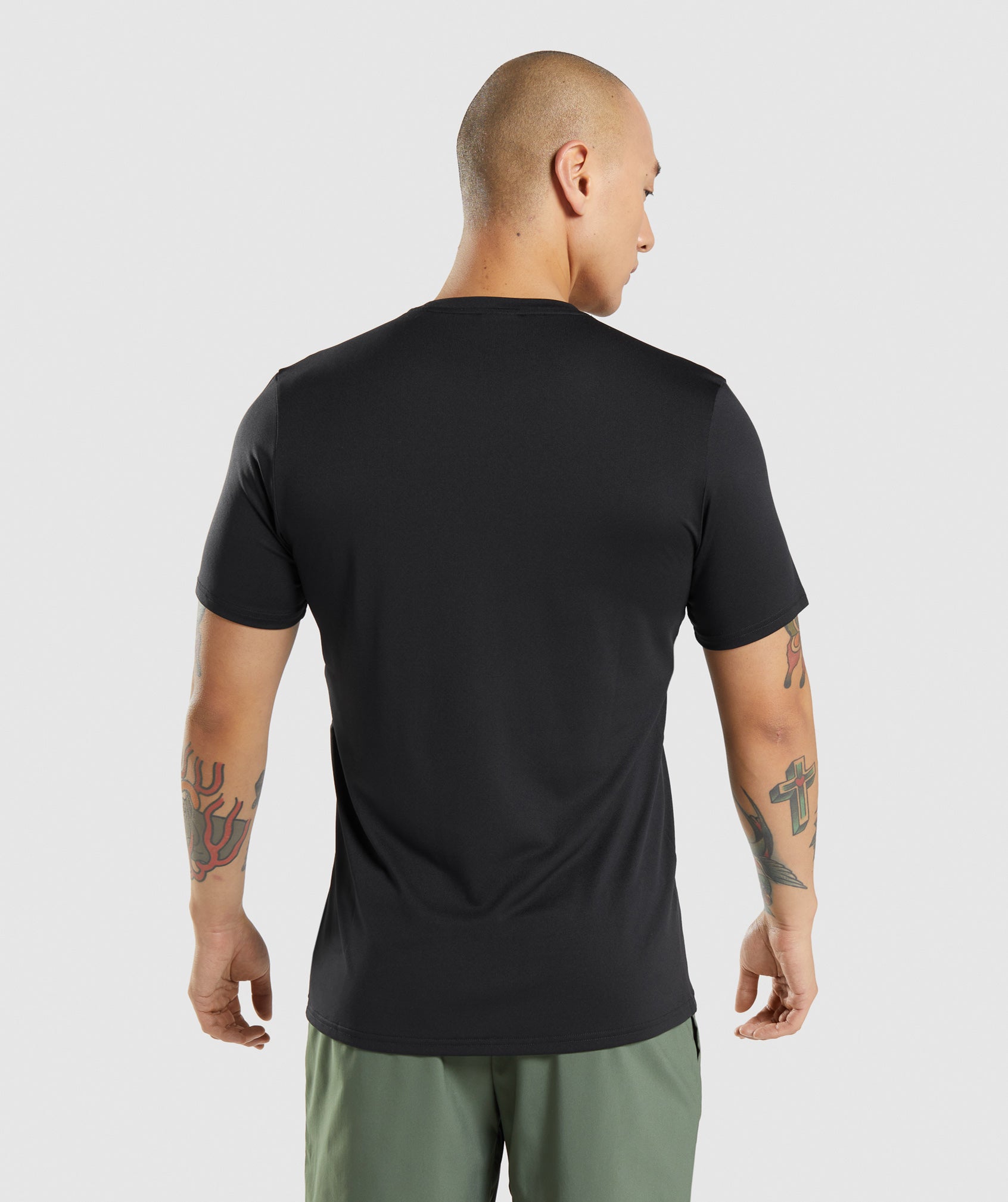 Black Men's Gymshark Arrival T Shirts | PFXAZD-706