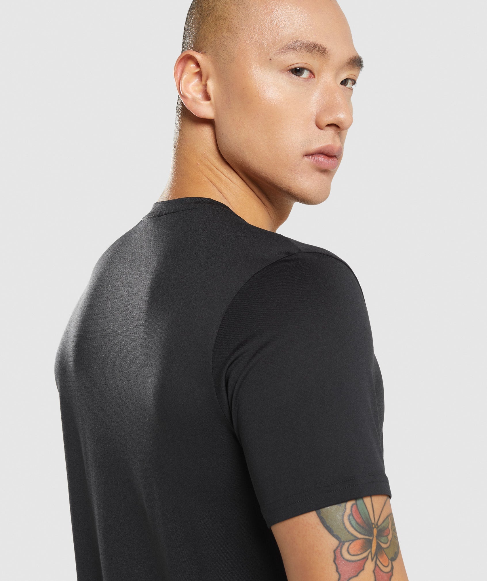 Black Men's Gymshark Arrival T Shirts | PFXAZD-706