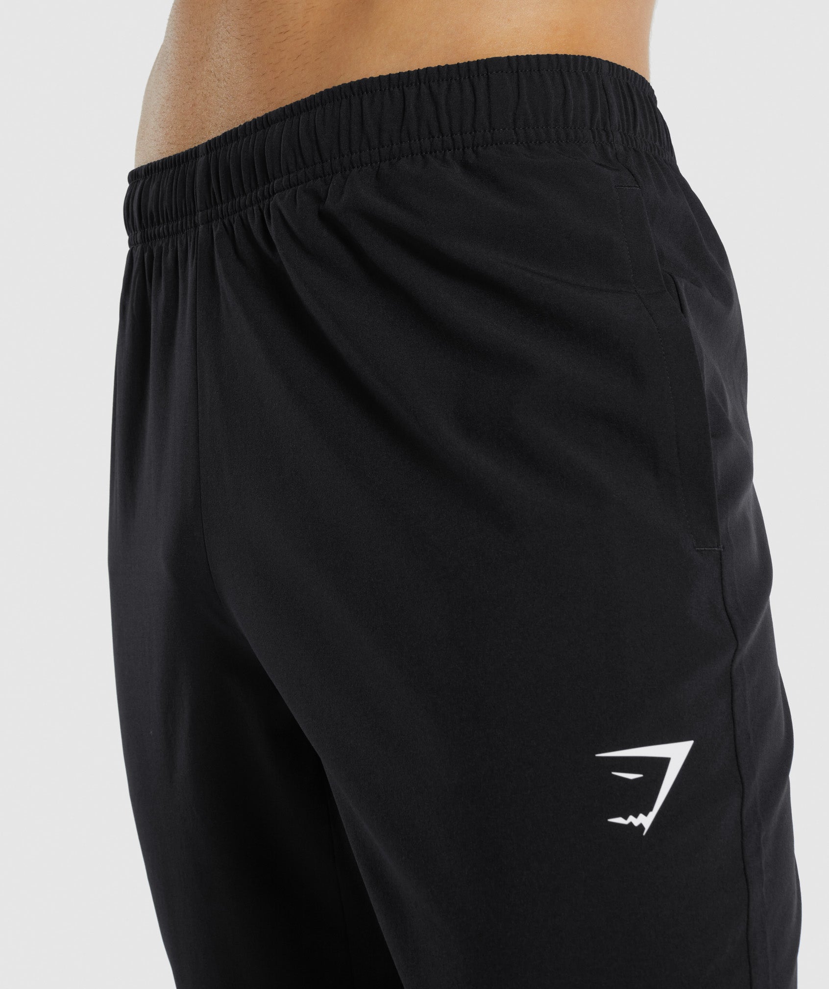 Black Men's Gymshark Arrival Woven Jogger | IZVWEQ-591