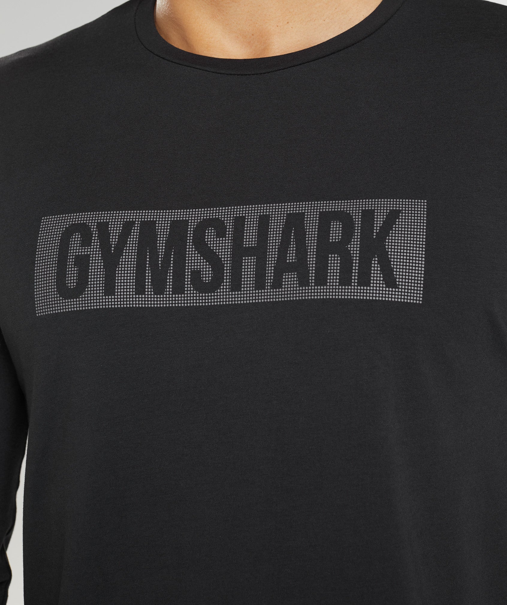 Black Men's Gymshark Block Long Sleeve T Shirts | MDFLXY-839