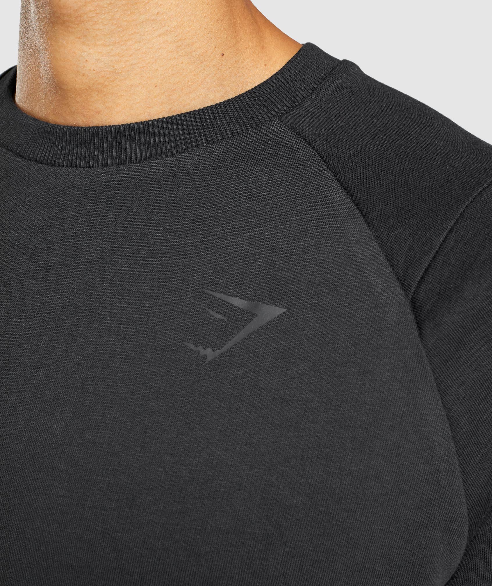 Black Men's Gymshark Bold Crew Sweatshirts | KDEBUZ-320