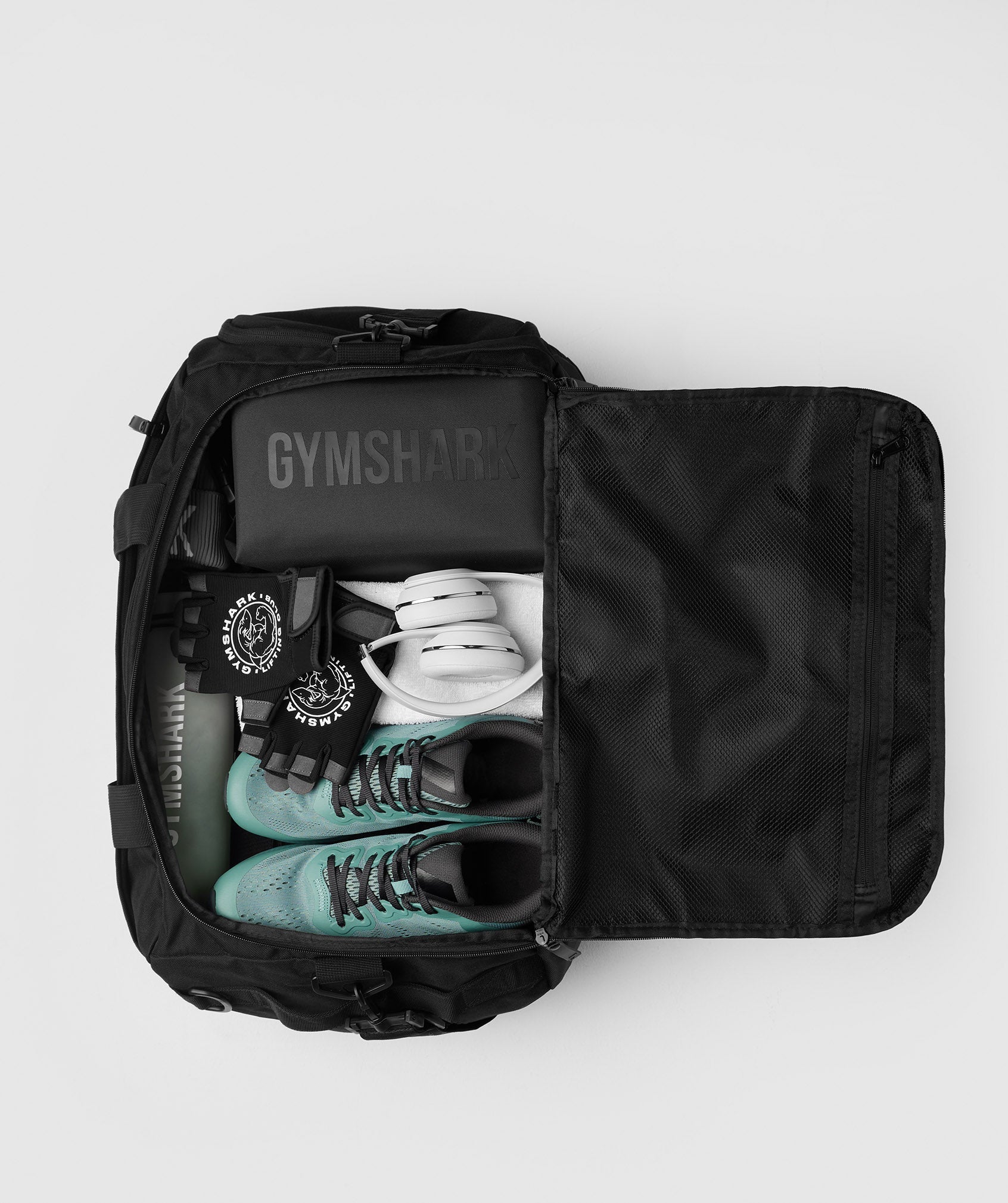 Black Men's Gymshark Bold Holdall Bags | HMKFQR-947