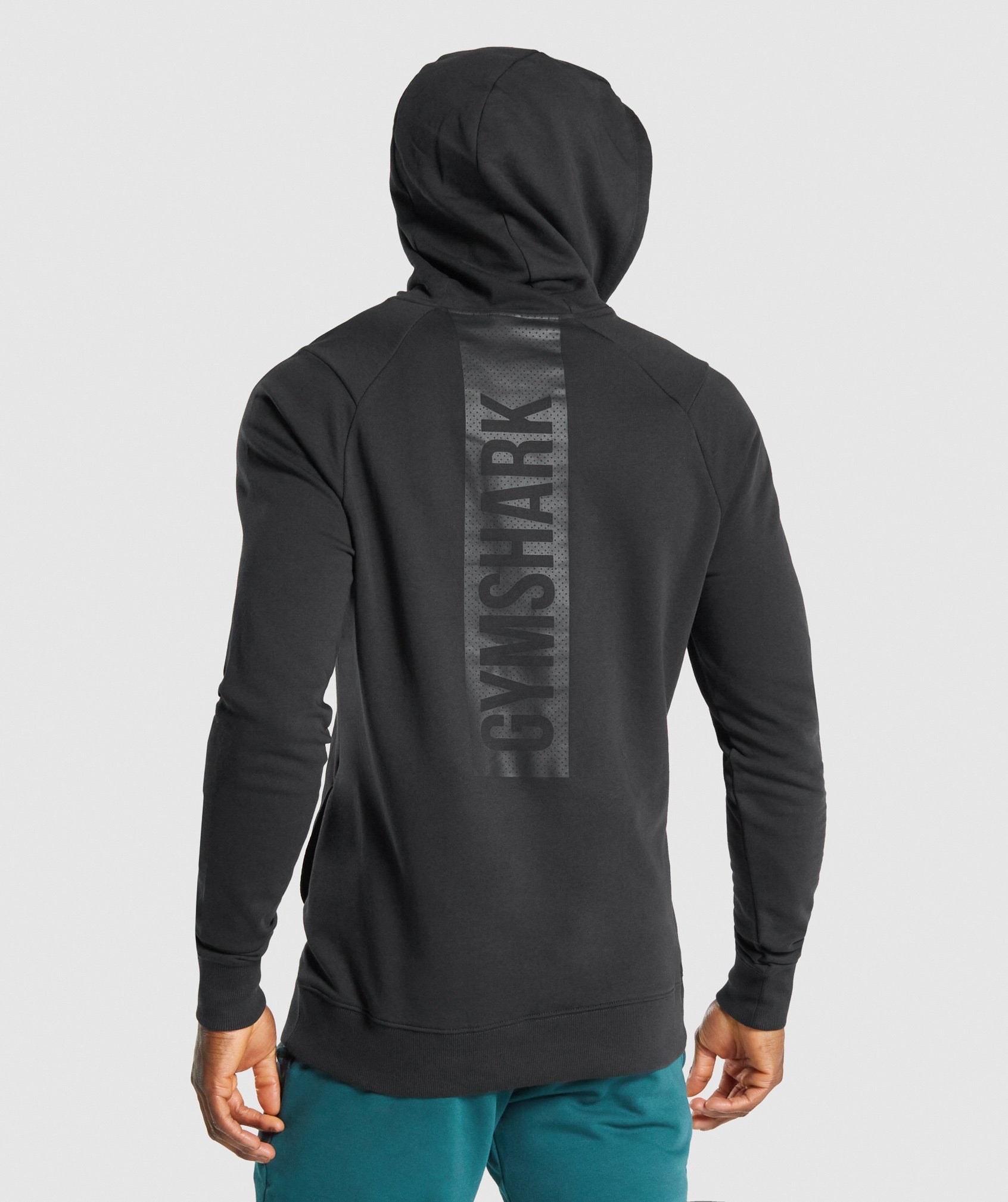 Black Men's Gymshark Bold Hoodie | GSKNHQ-283