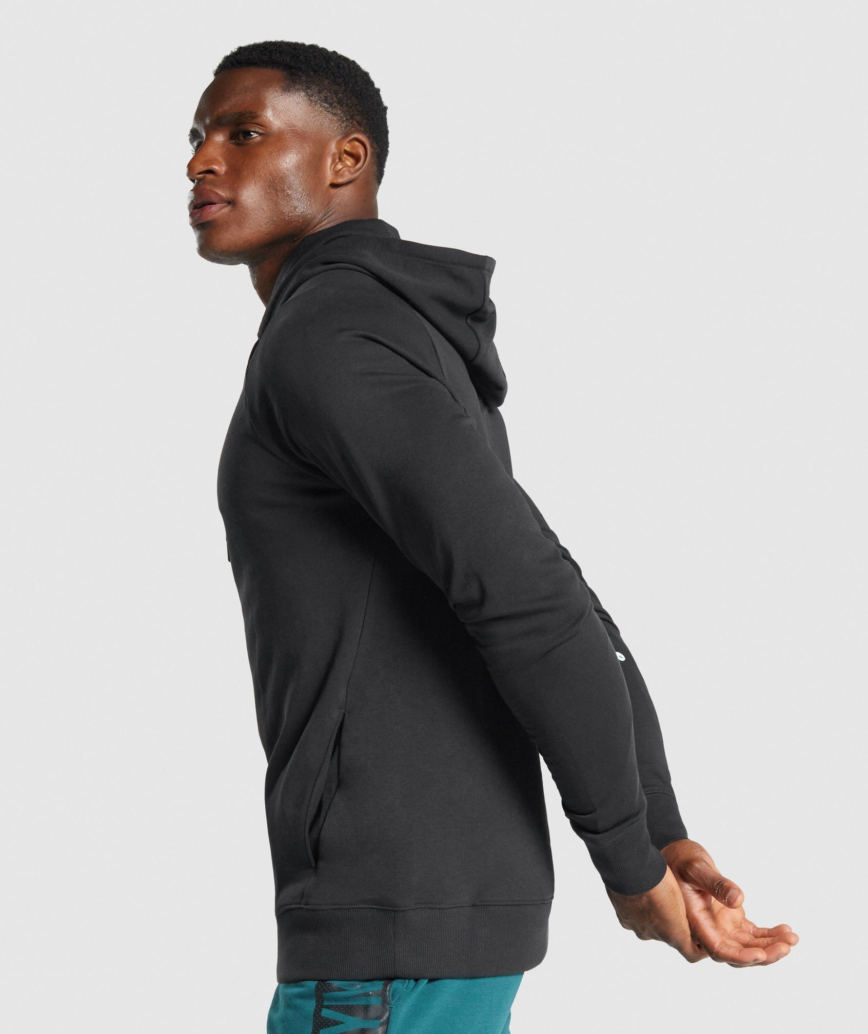 Black Men's Gymshark Bold Hoodie | GSKNHQ-283