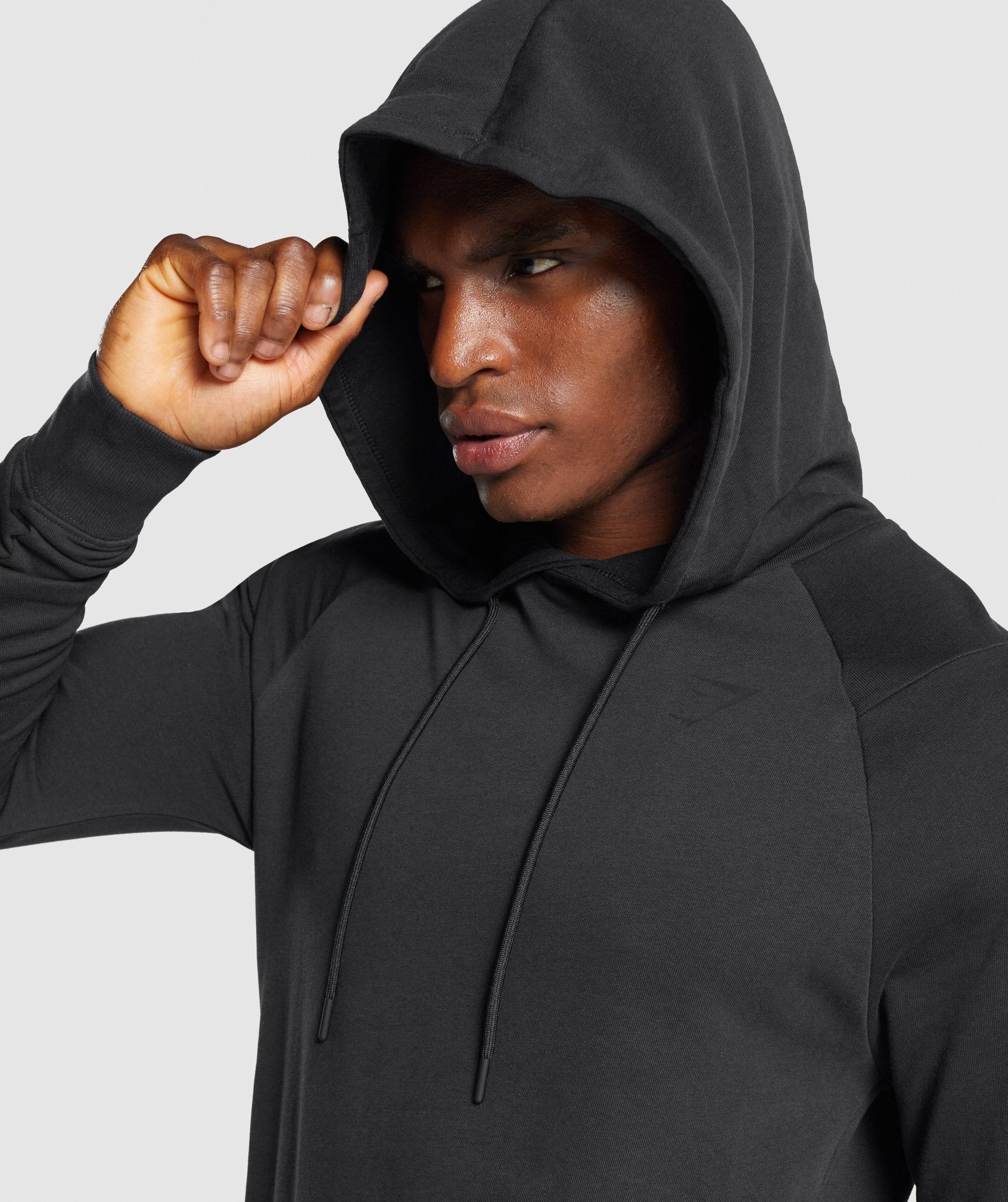 Black Men's Gymshark Bold Hoodie | GSKNHQ-283