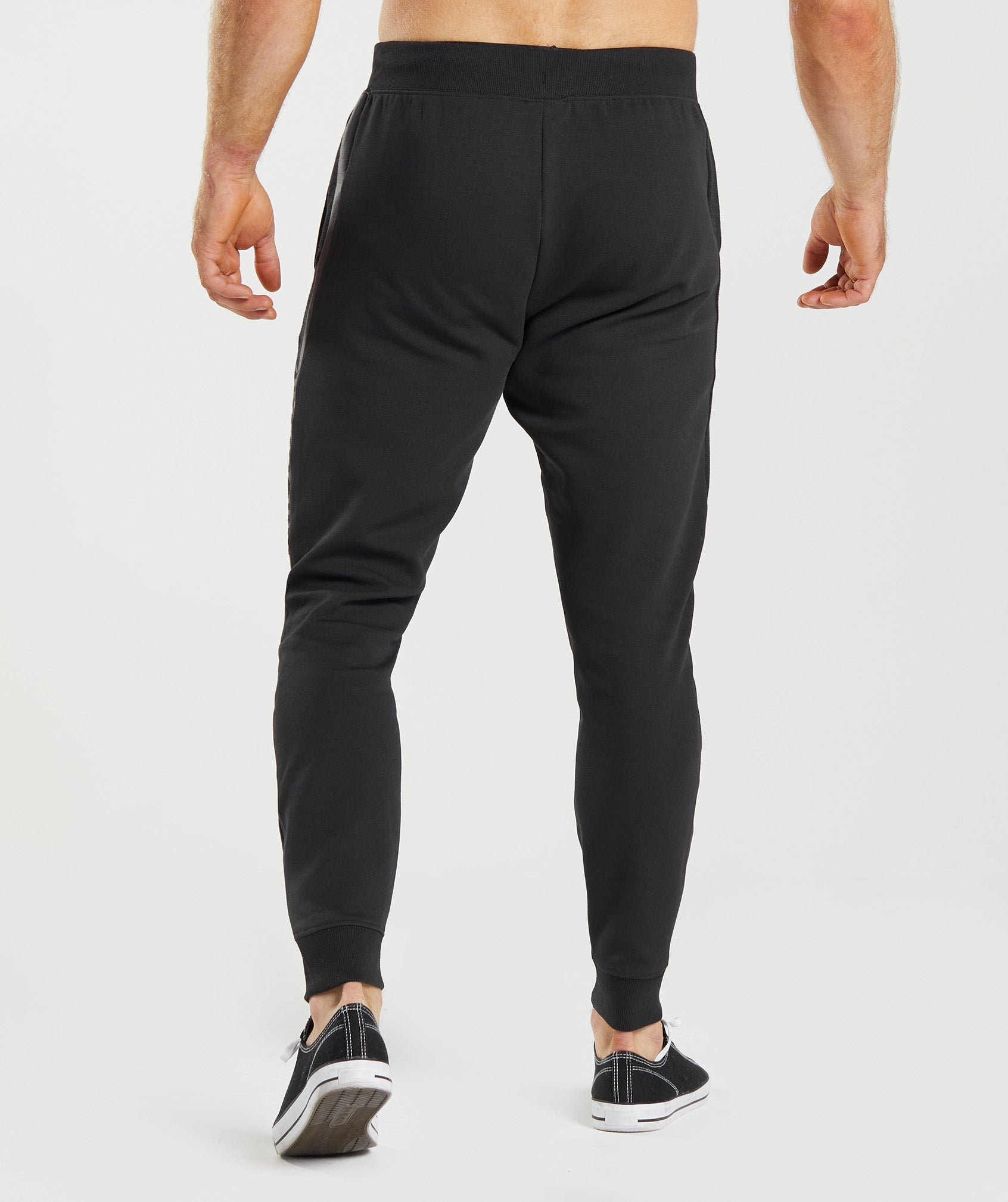 Black Men's Gymshark Bold React Jogger | JDTOZS-923