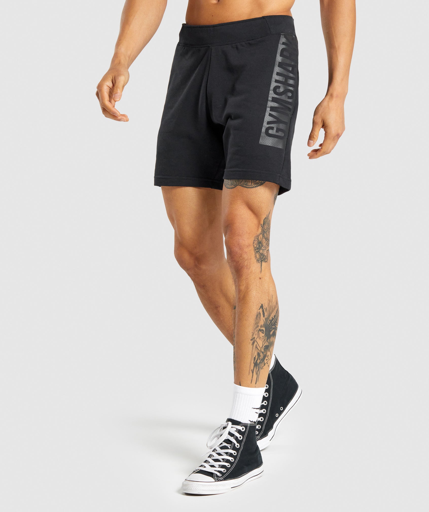 Black Men\'s Gymshark Bold Shorts | USKQJD-619