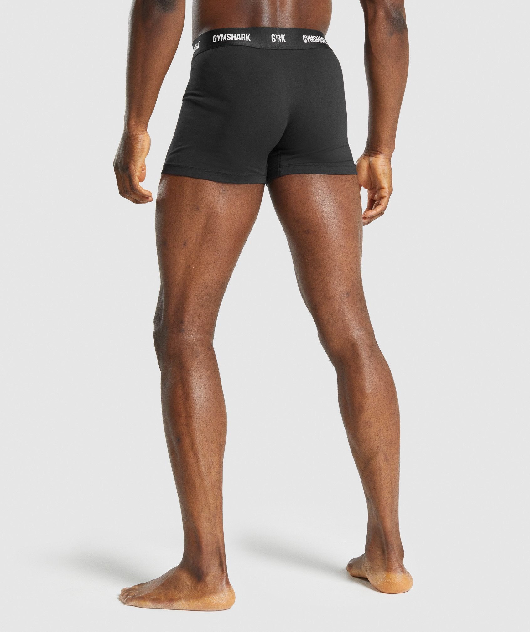 Black Men's Gymshark Boxers 2pk Underwear | MXGJOL-965