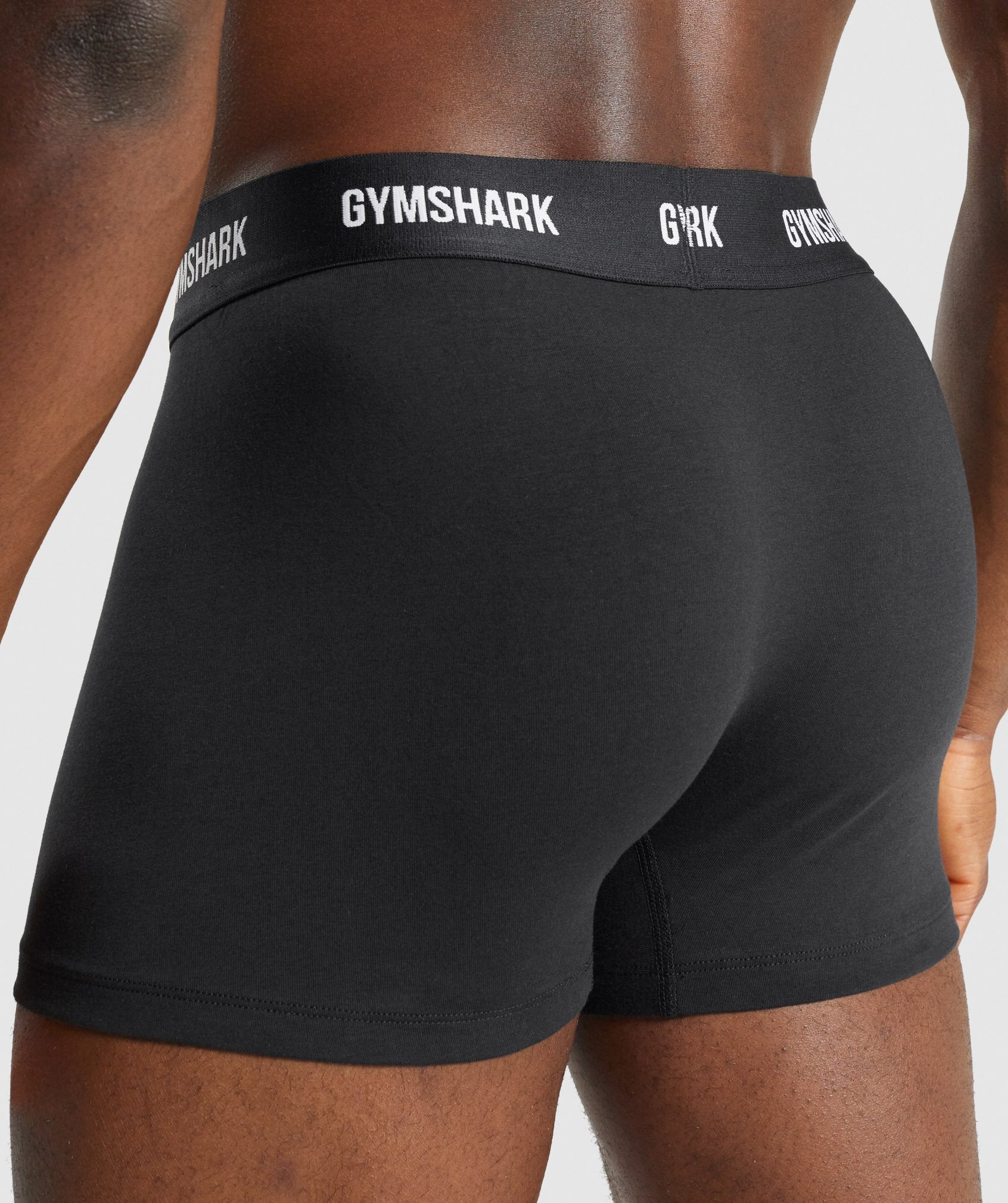 Black Men's Gymshark Boxers 2pk Underwear | MXGJOL-965