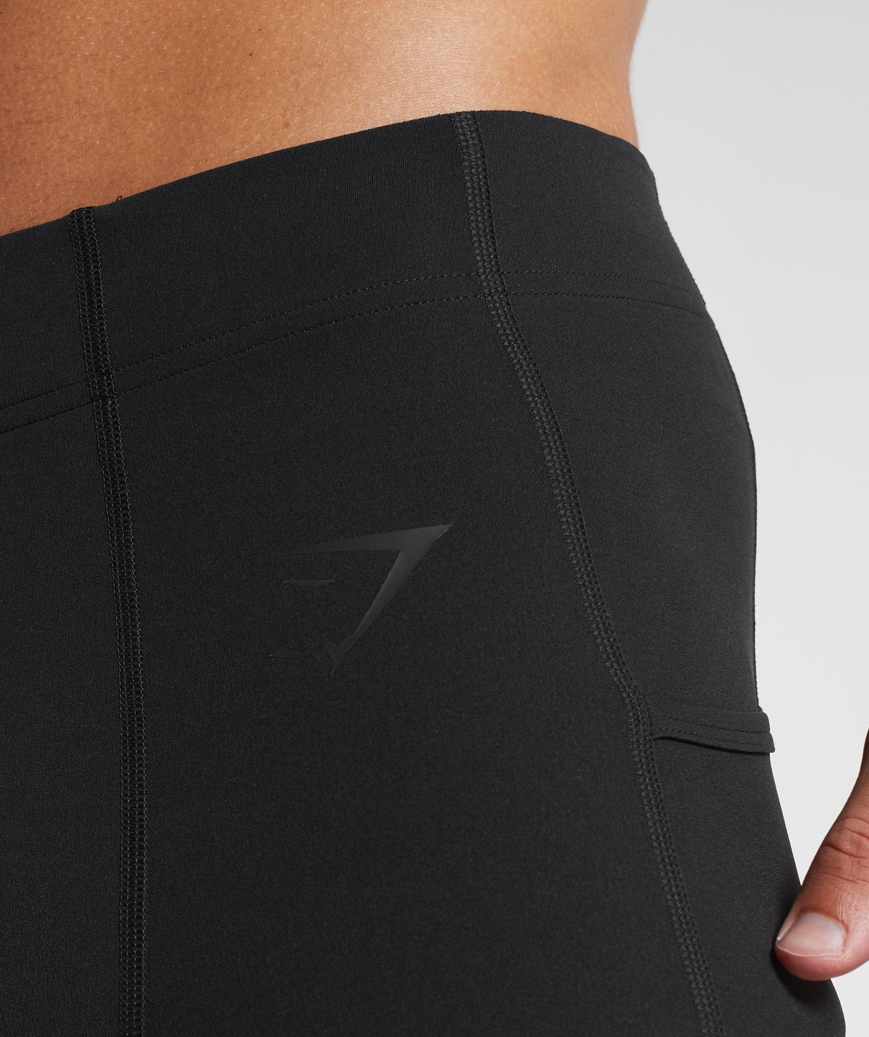 Black Men's Gymshark Control Baselayer Leggings | KPTMWD-571