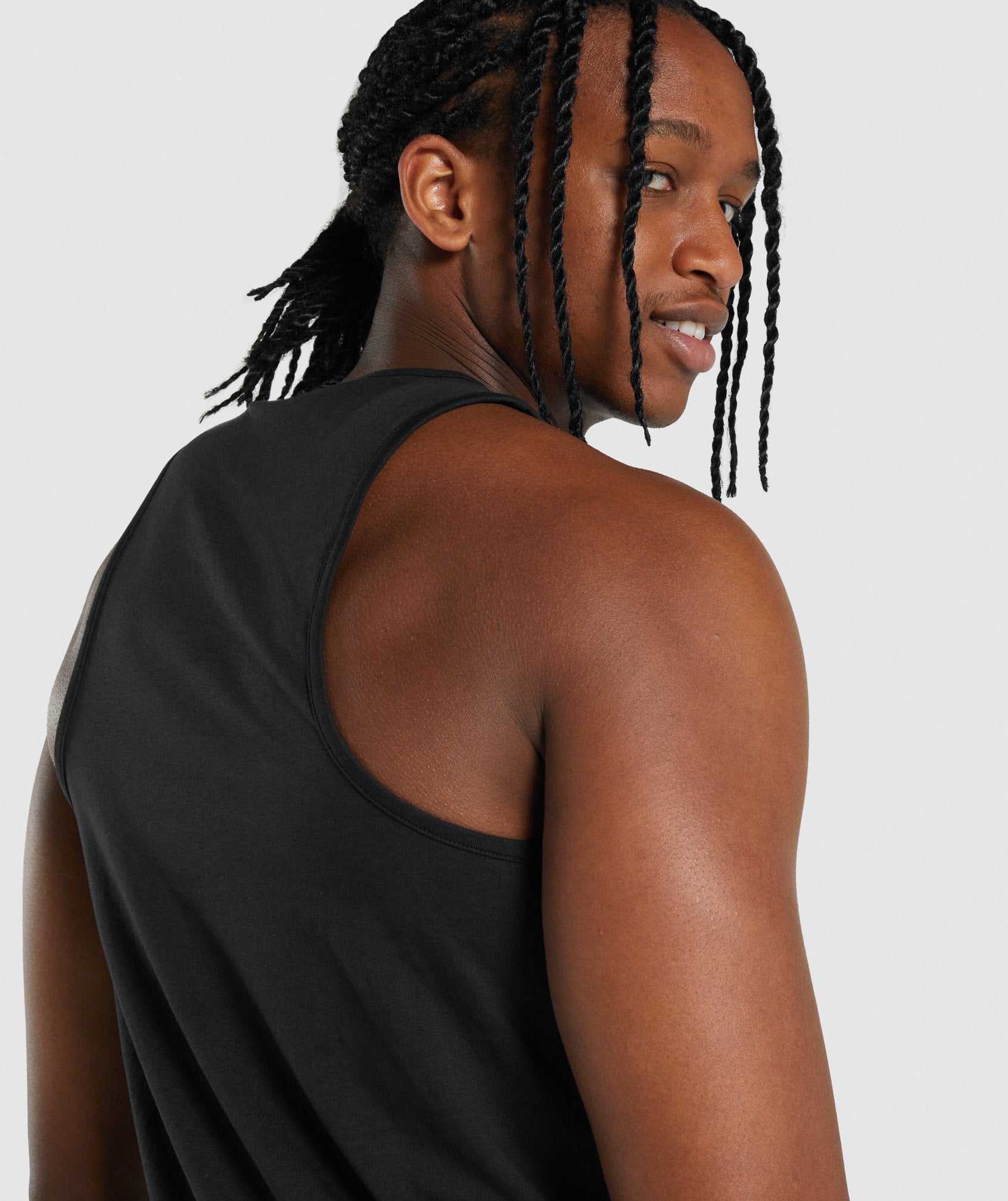 Black Men's Gymshark Critical 2.0 Tanks | OWBJKZ-480