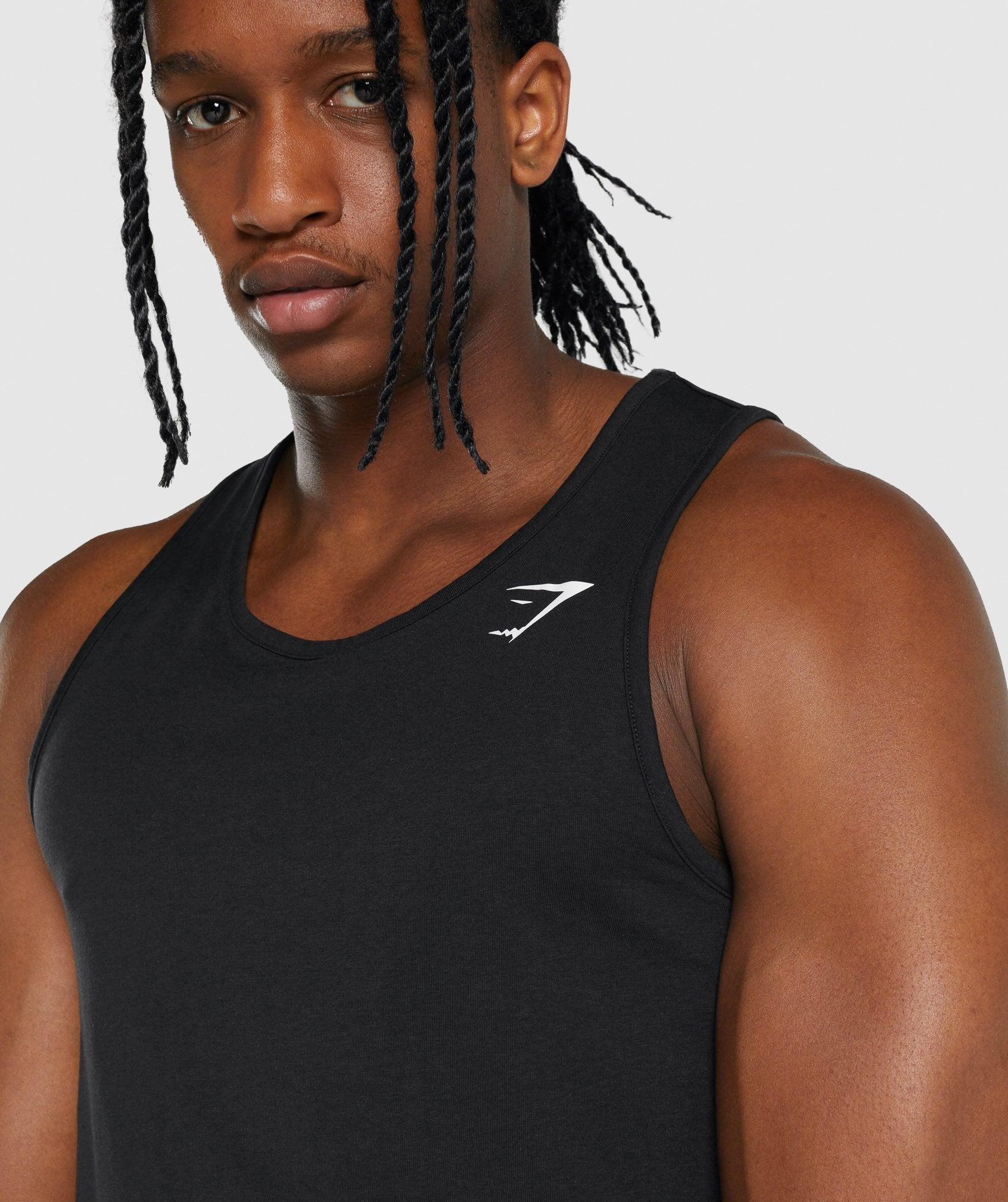 Black Men's Gymshark Critical 2.0 Tanks | OWBJKZ-480