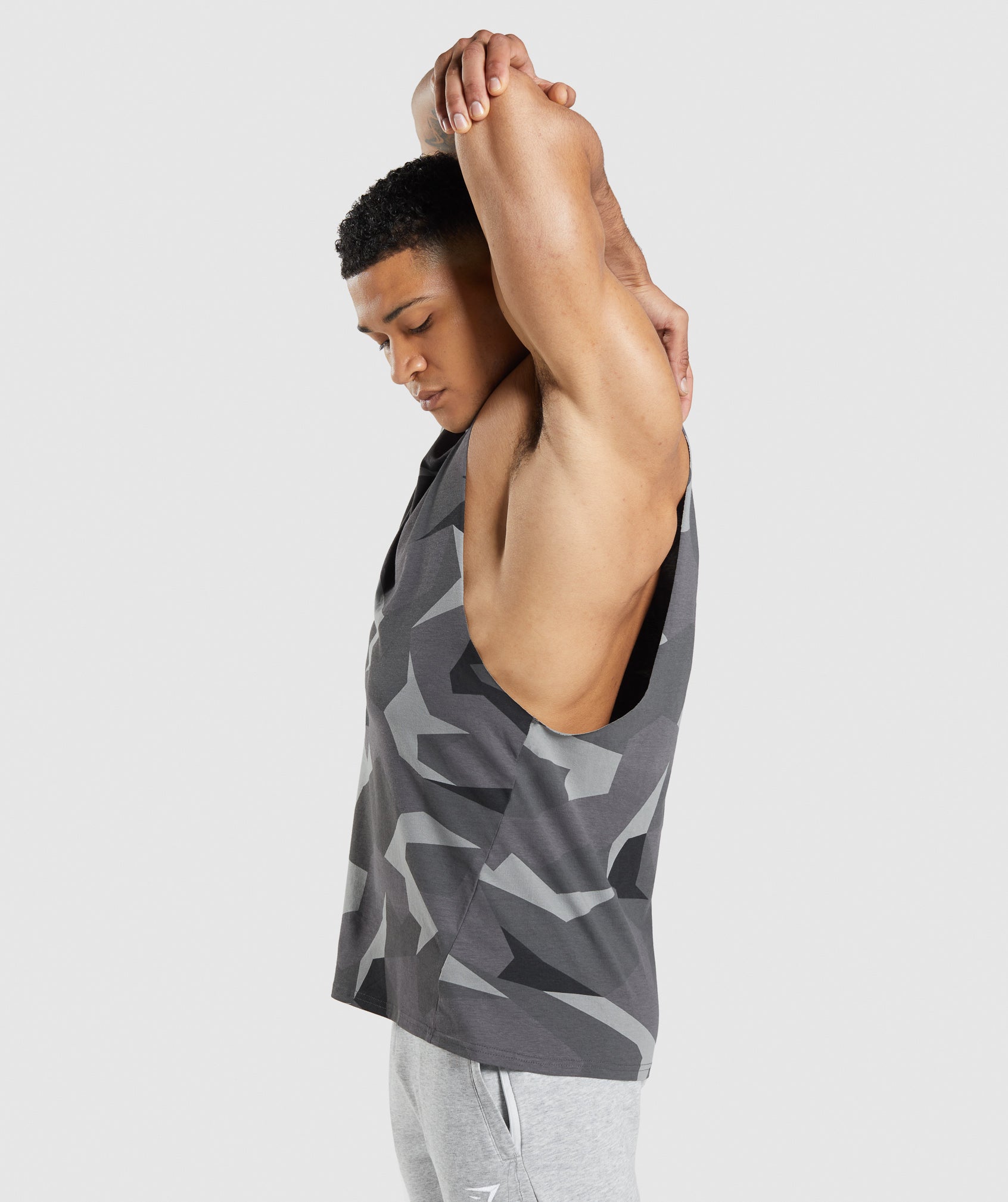 Black Men's Gymshark Critical Drop Arm Tanks | MJQYKC-361