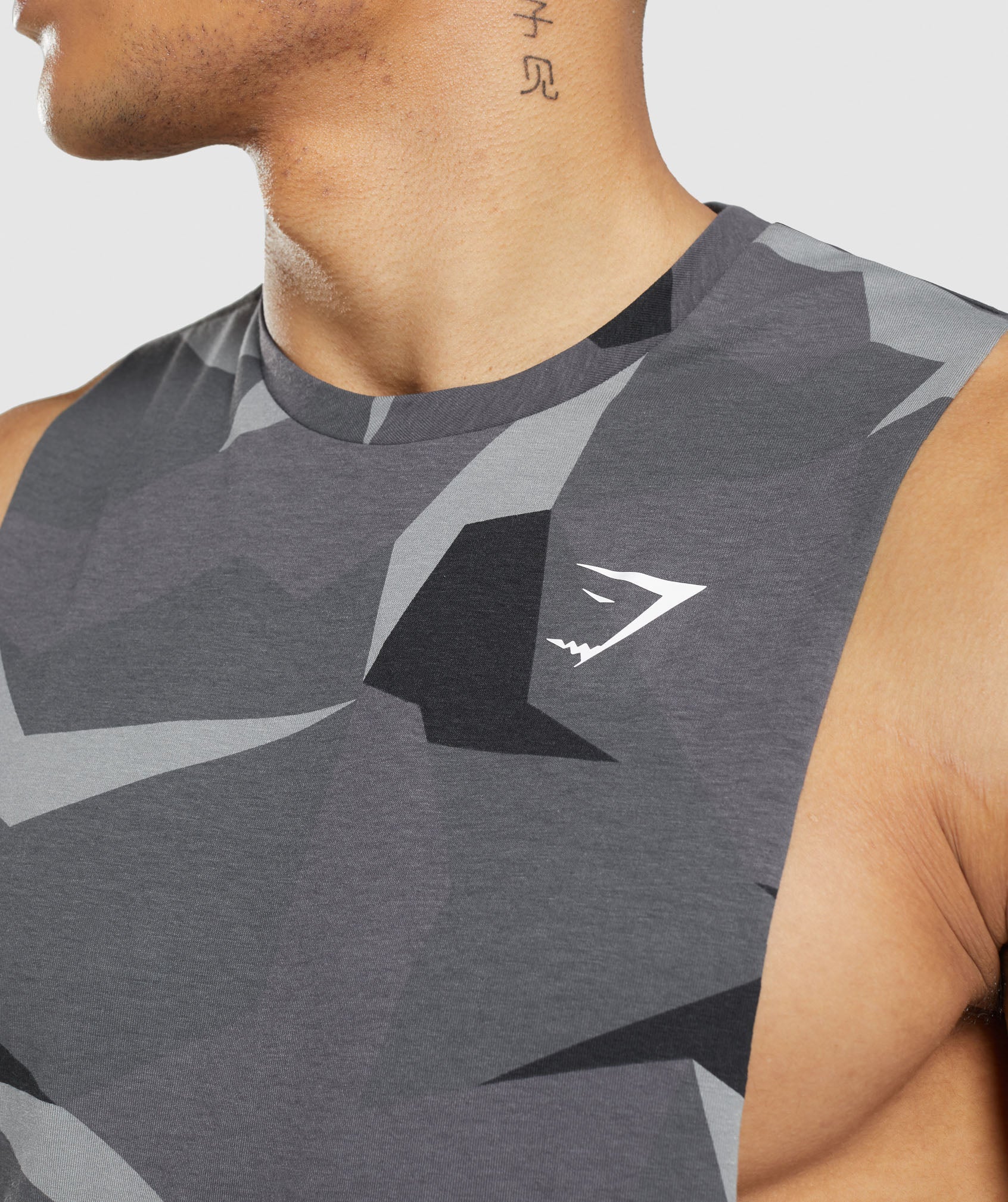 Black Men's Gymshark Critical Drop Arm Tanks | MJQYKC-361