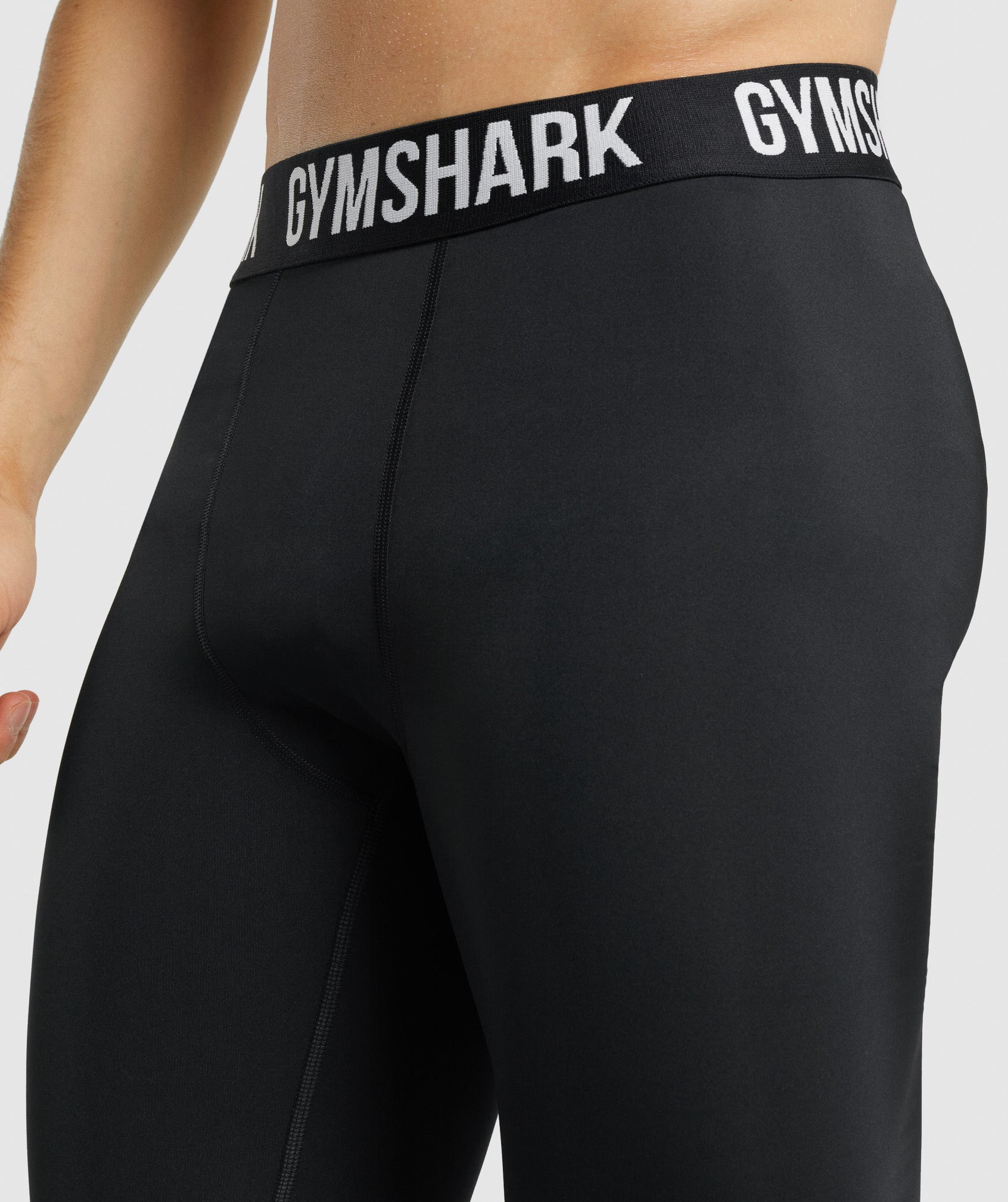 Black Men's Gymshark Element Baselayer Leggings | GMFRZC-546