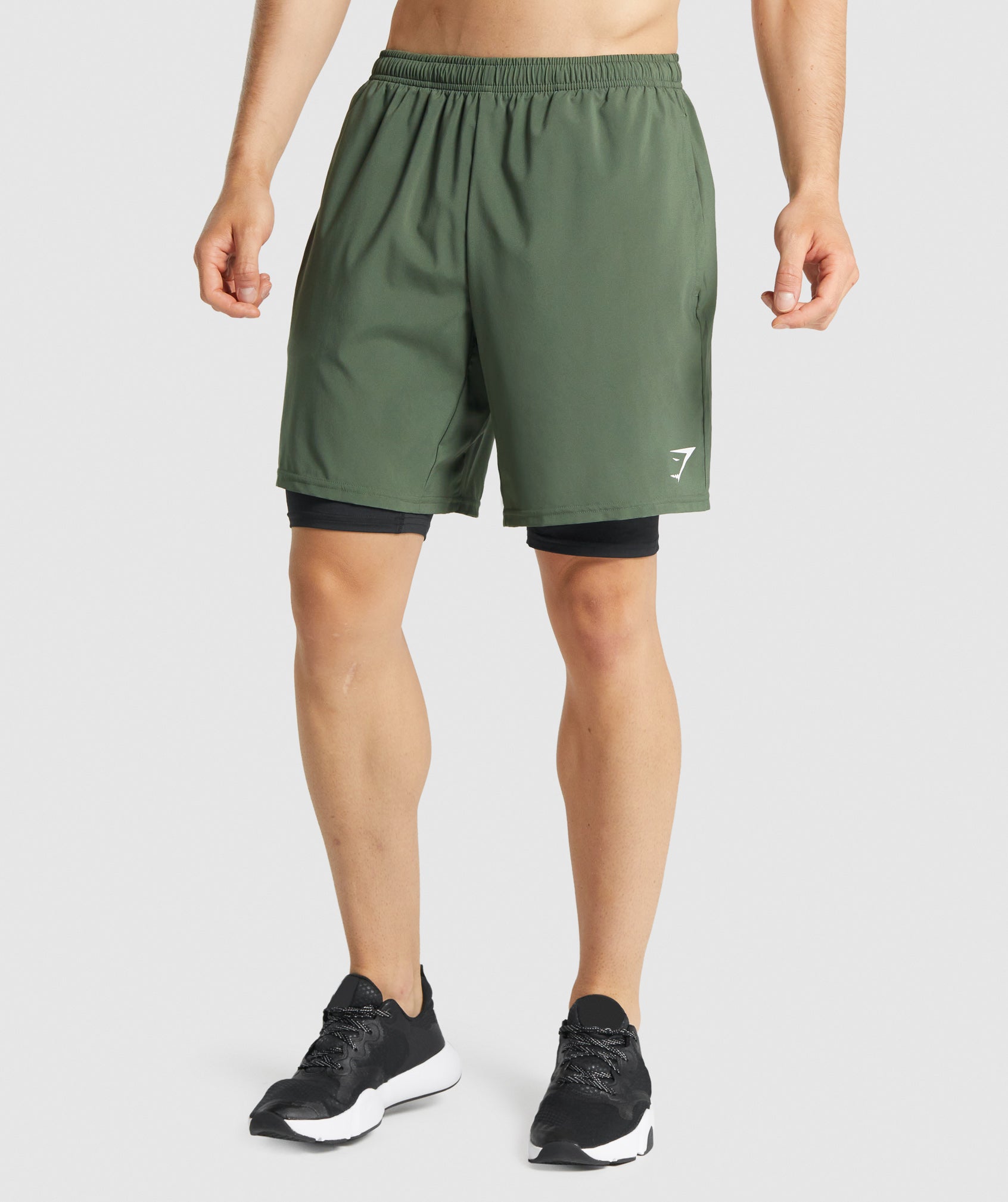 Black Men's Gymshark Element Baselayer Shorts | DHSJOP-410