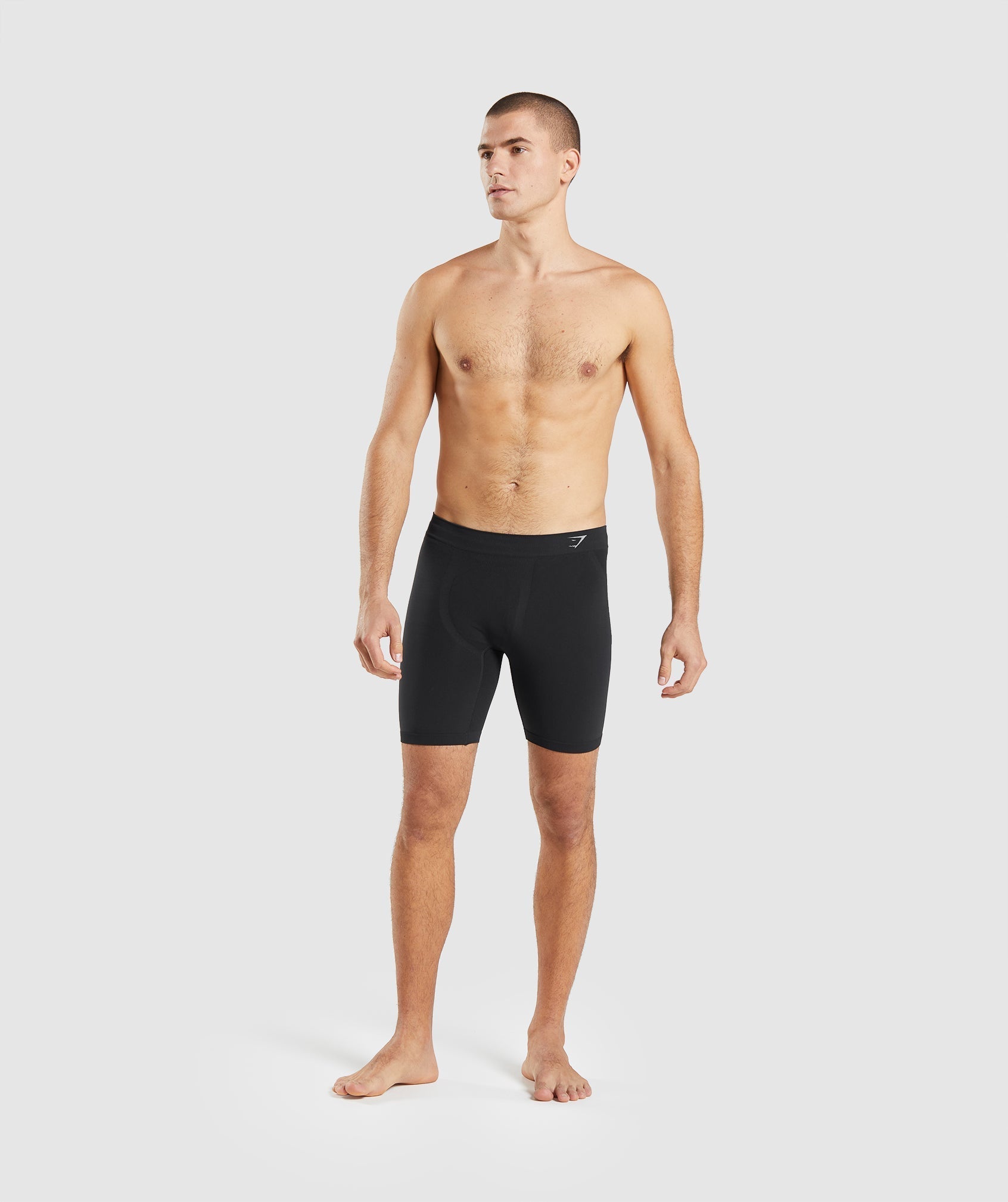 Black Men's Gymshark Hybrid Boxer Underwear | QRCXBD-215