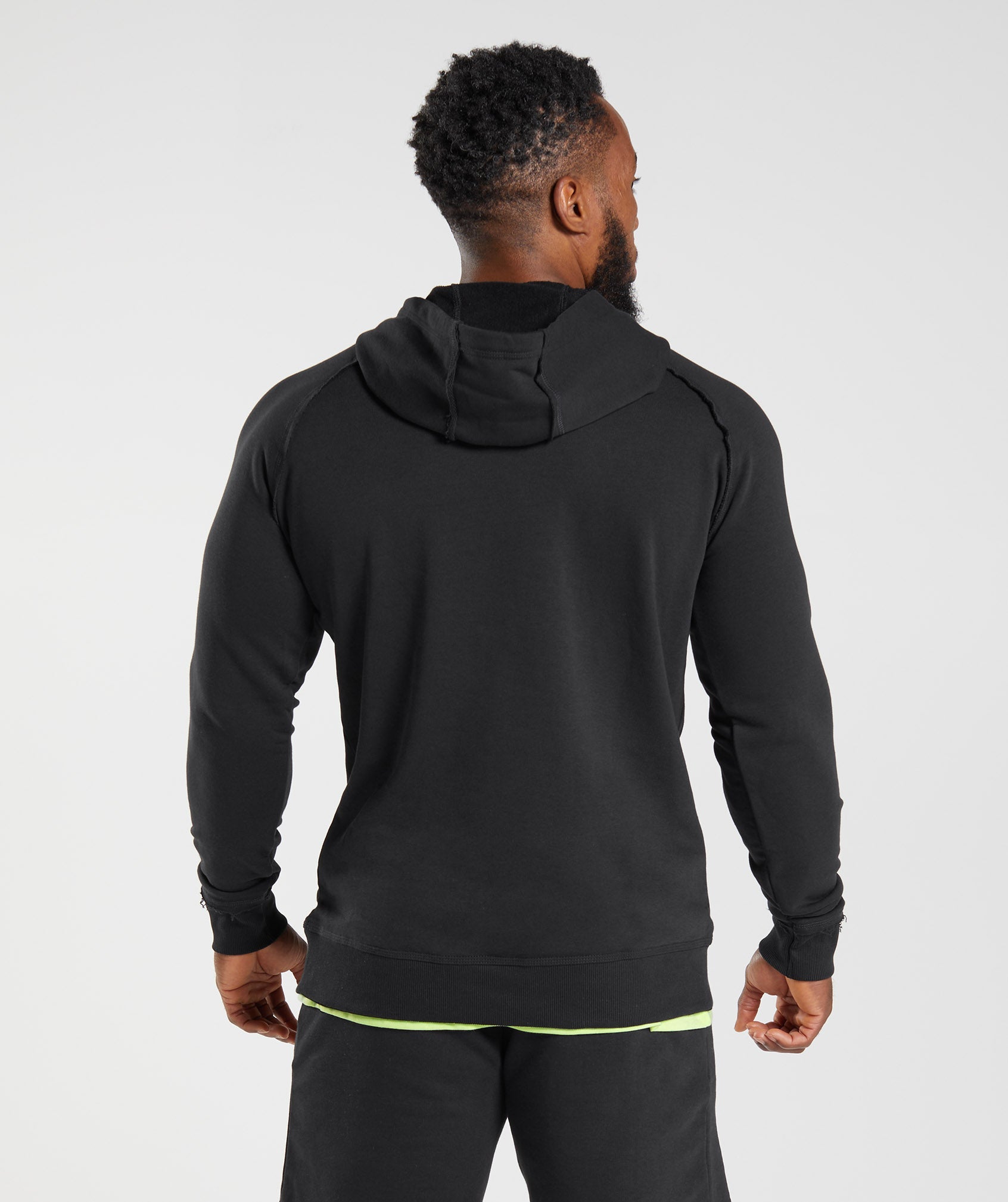 Black Men's Gymshark Legacy Hoodie | RDNCZU-647