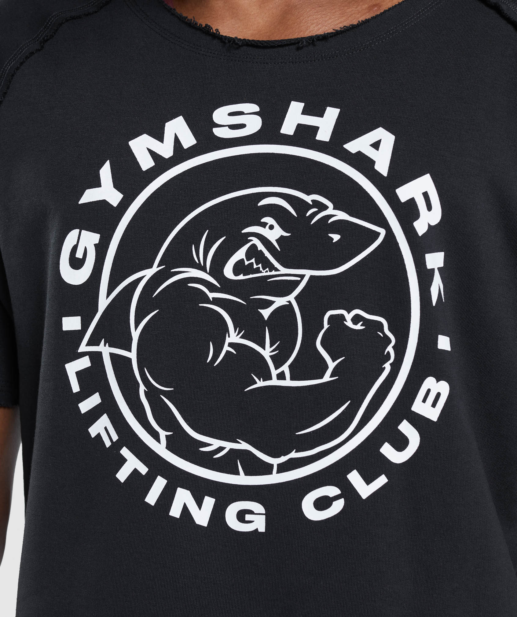 Black Men's Gymshark Legacy Rag Tops | GHECUQ-630