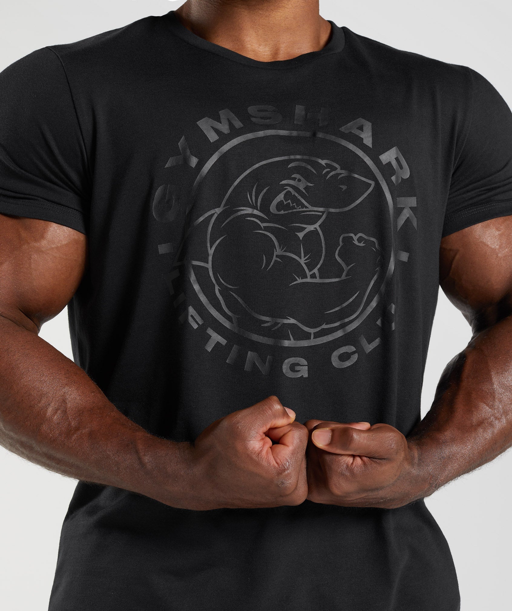 Black Men's Gymshark Legacy T Shirts | SQAWMJ-397