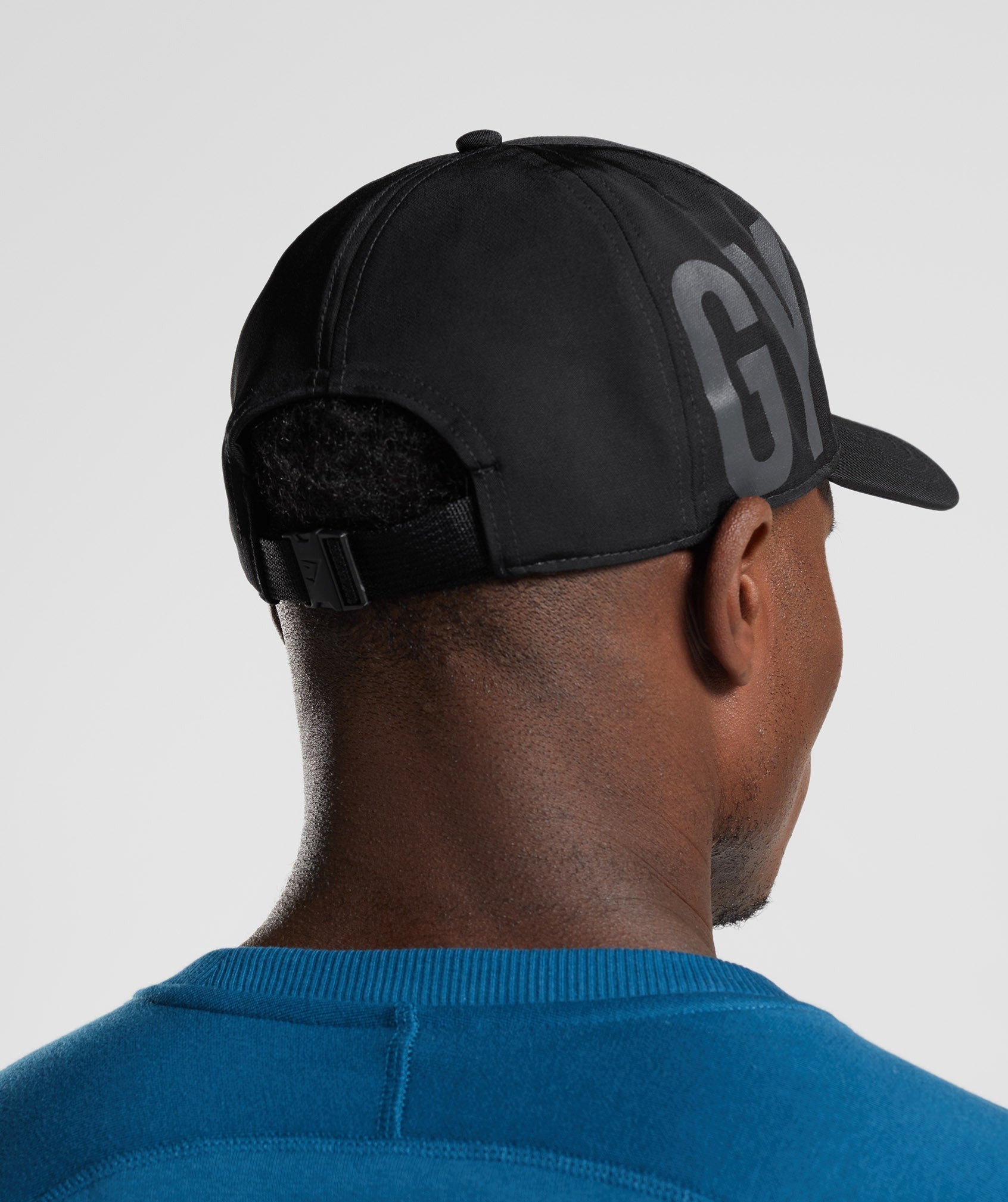 Black Men's Gymshark Logo Trucker Hats | WVXCMO-813