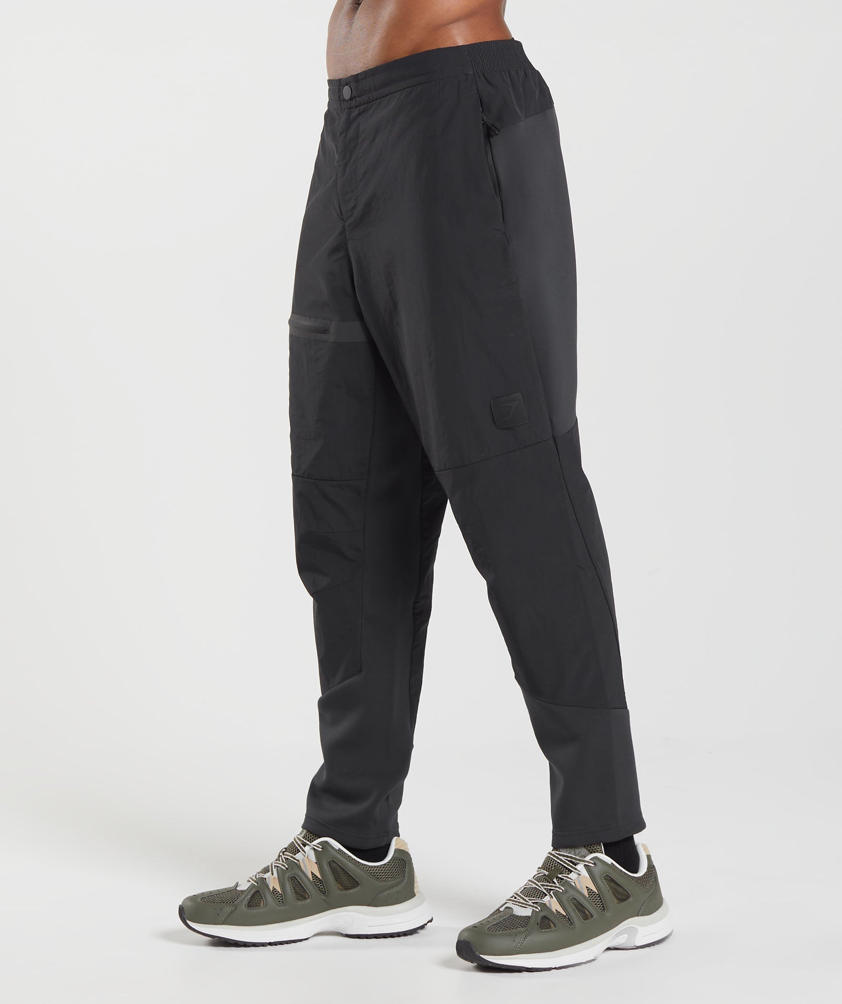 Black Men's Gymshark Retake Woven Jogger | SOPKRZ-658