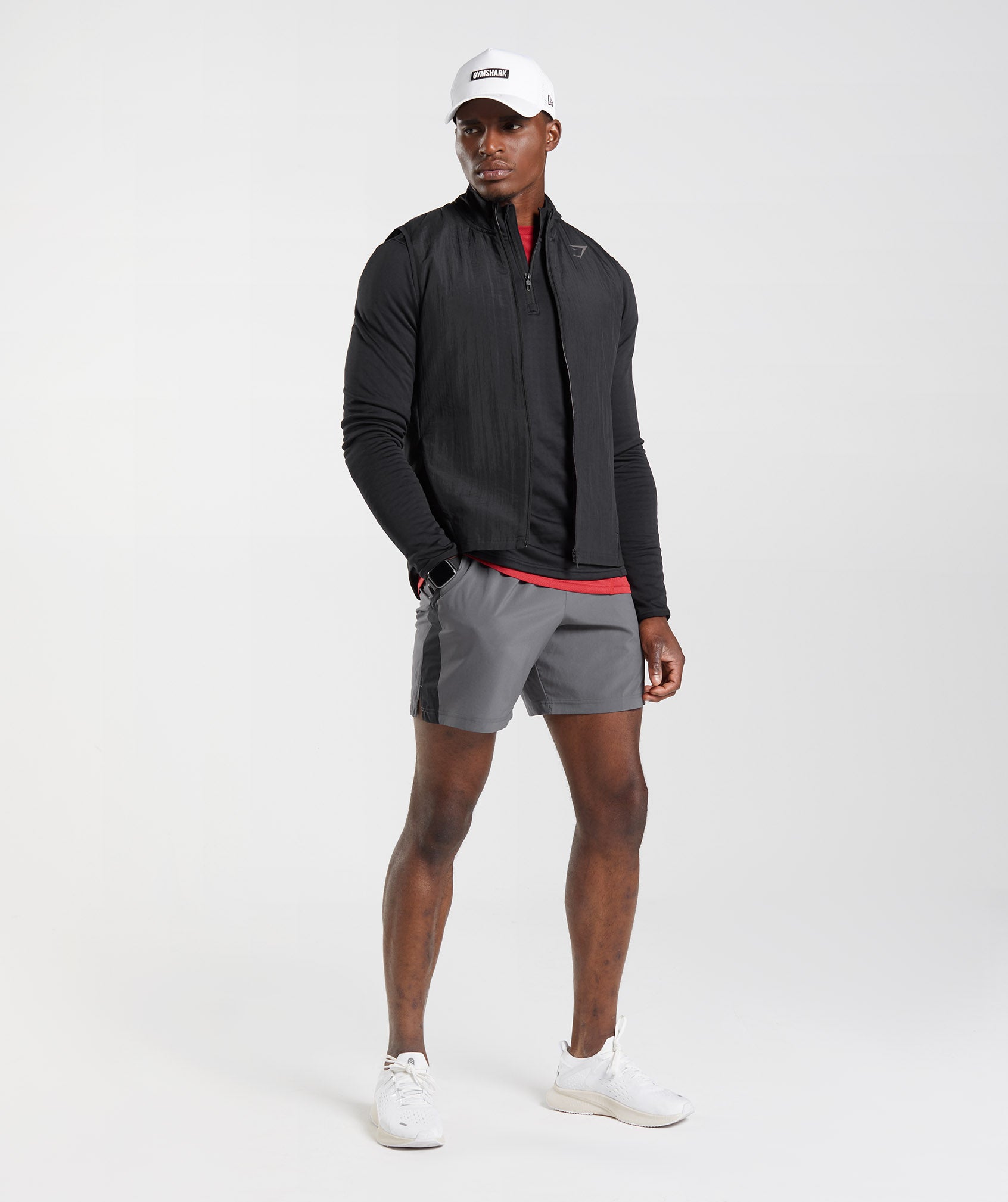 Black Men's Gymshark Sport 1/4 Zip Tops | GUJEMB-143