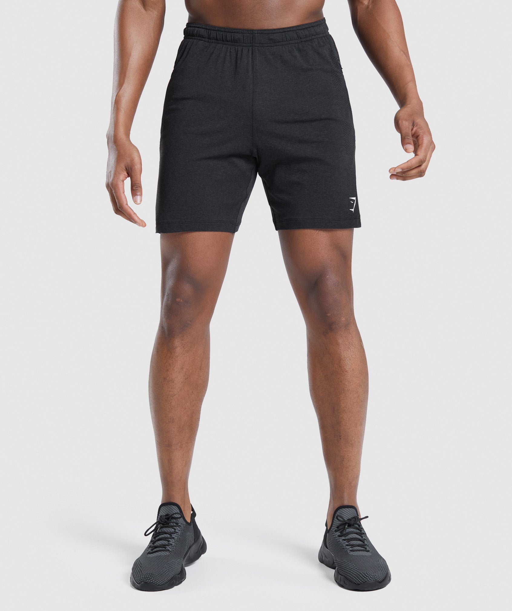 Black Men\'s Gymshark Vital Light Shorts | VOXJDK-691